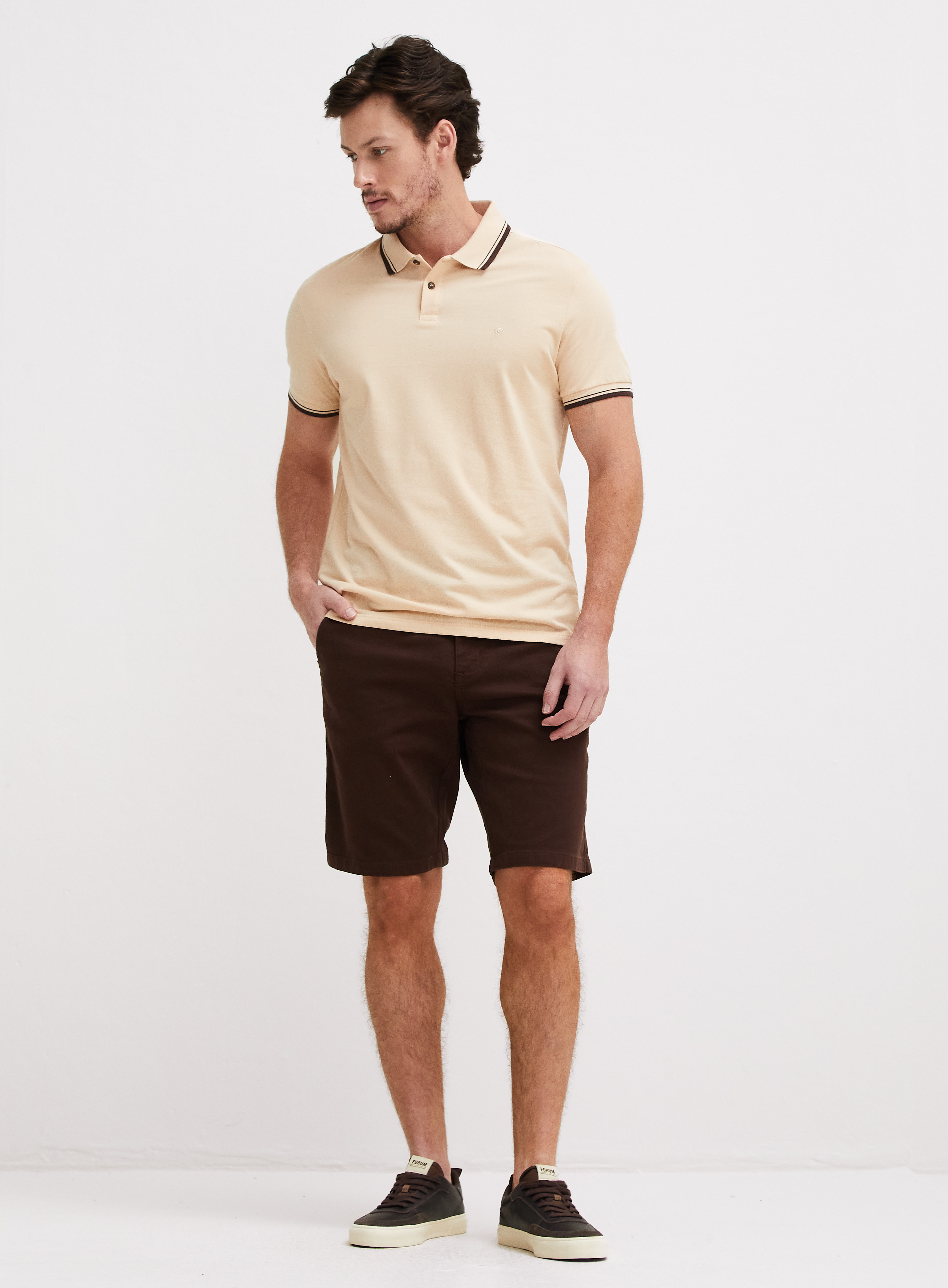 POLO FORUM GG BEGE PILAR