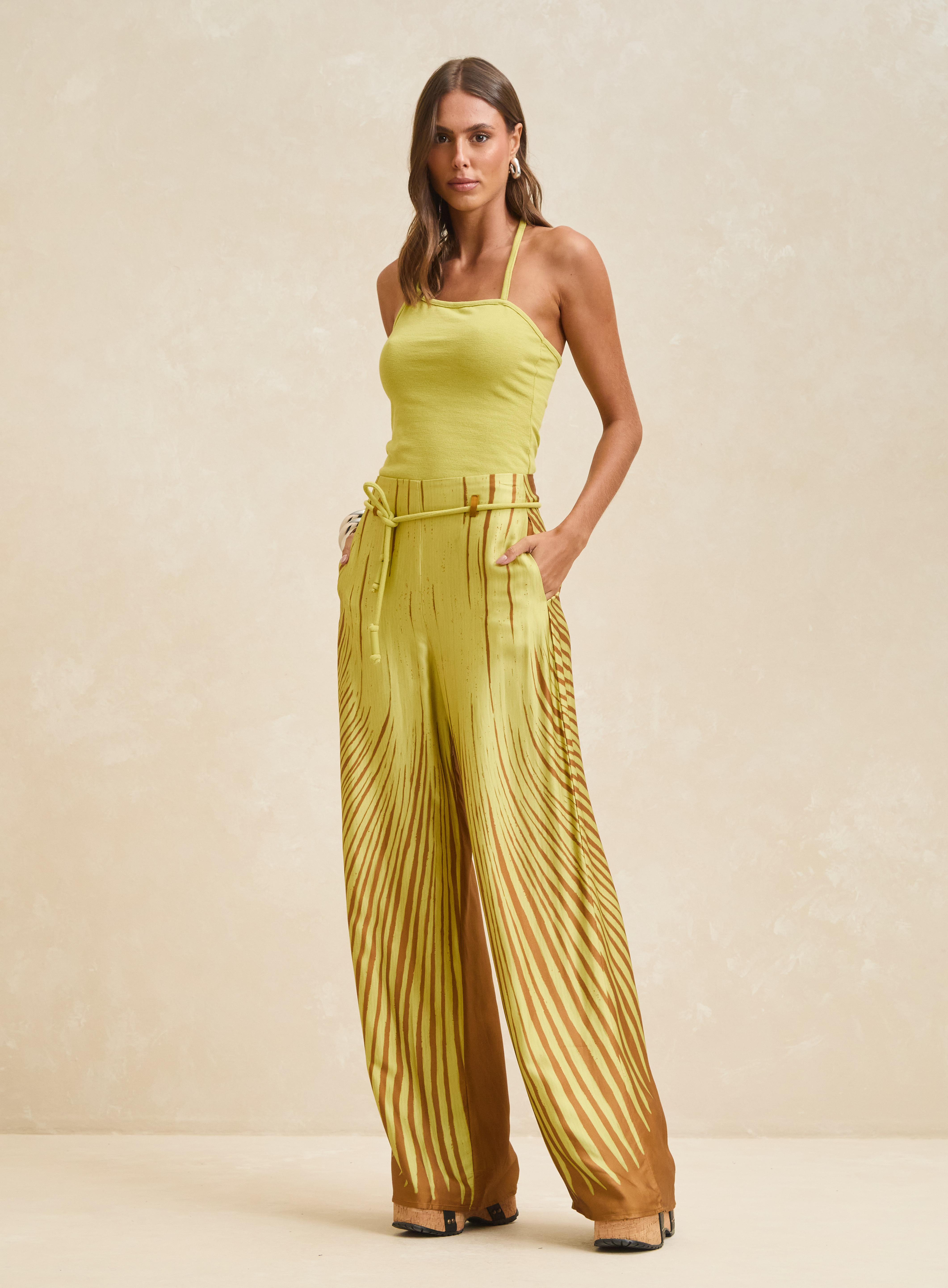 CALÇA ESTAMPADA M SELVA RADIANTE