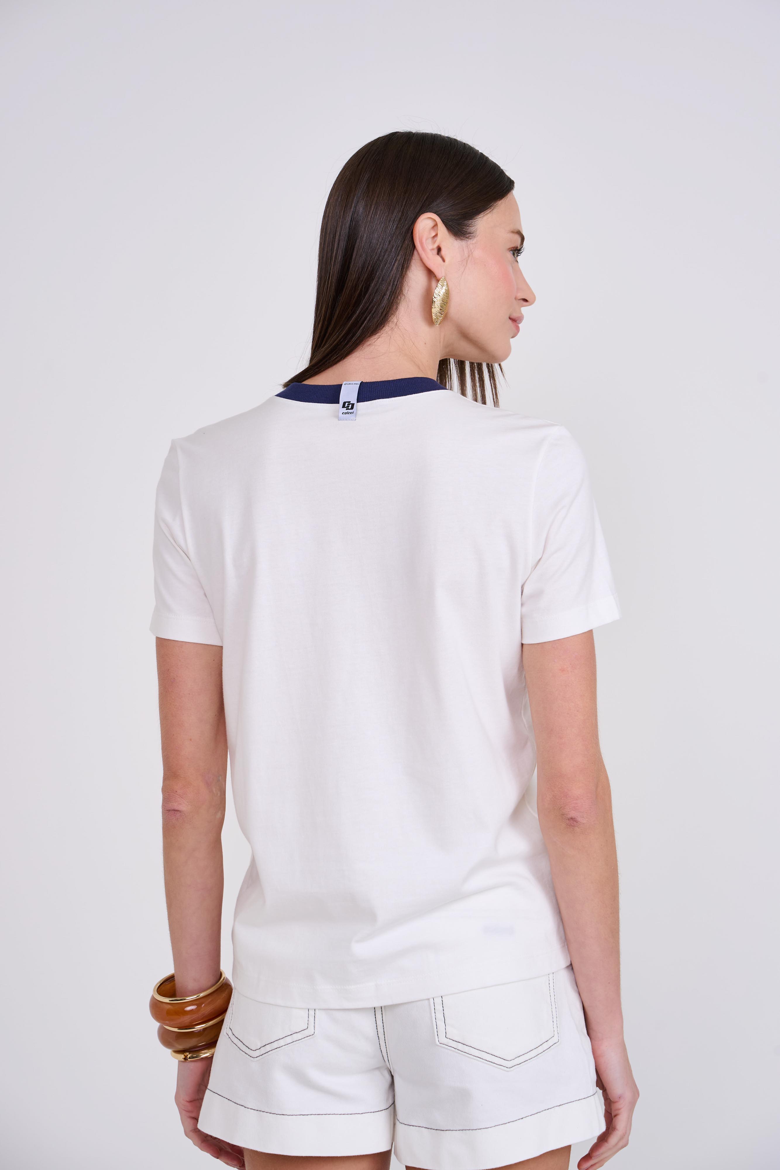 CAMISETA COLCCI GG OFF/AZUL