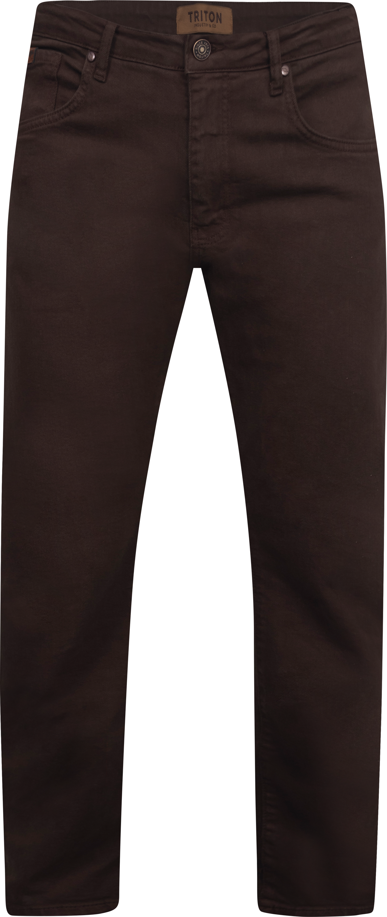 CALÇA SARJA LEO 38 MARROM NOBUCK