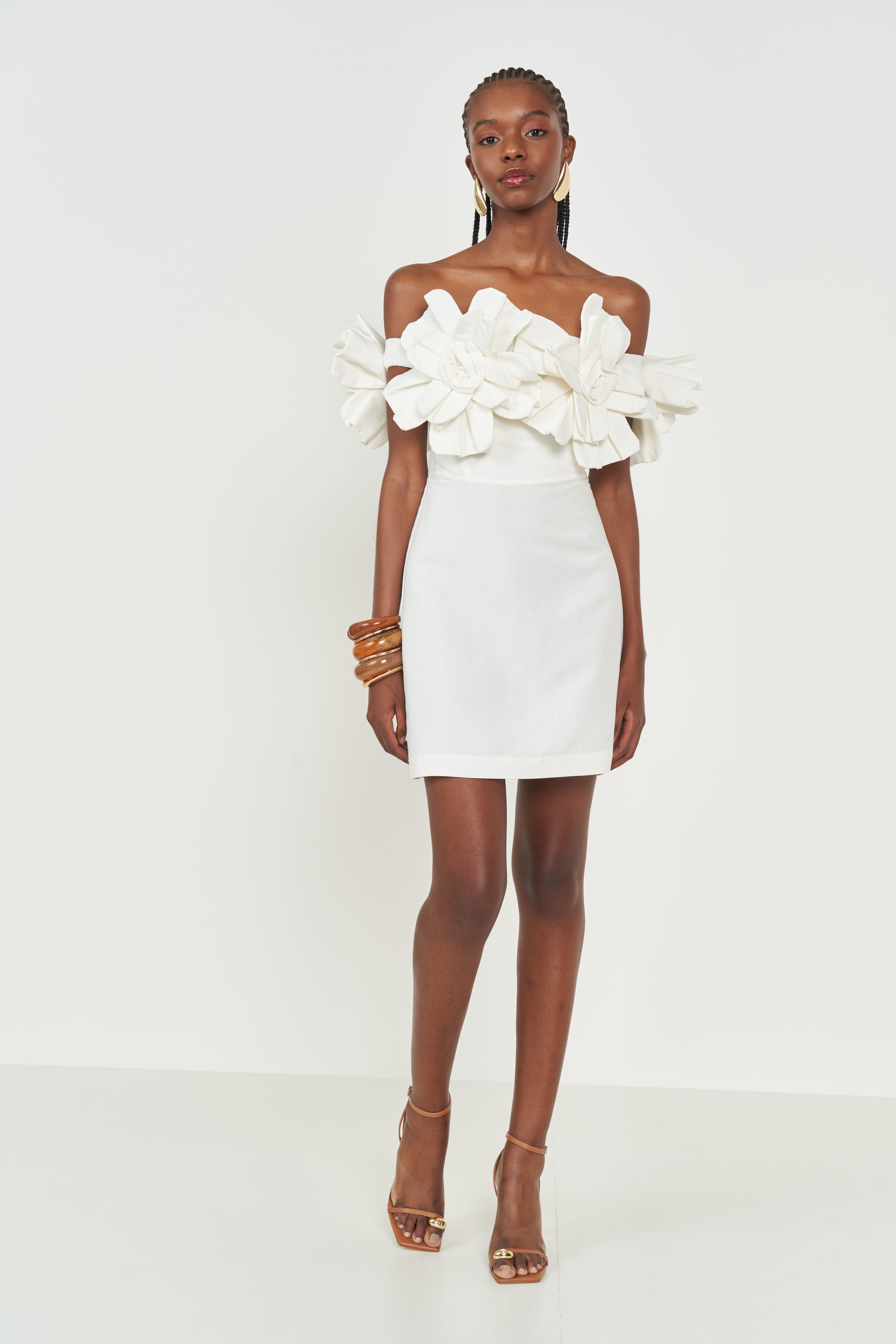 VESTIDO LINHO P OFF SHELL