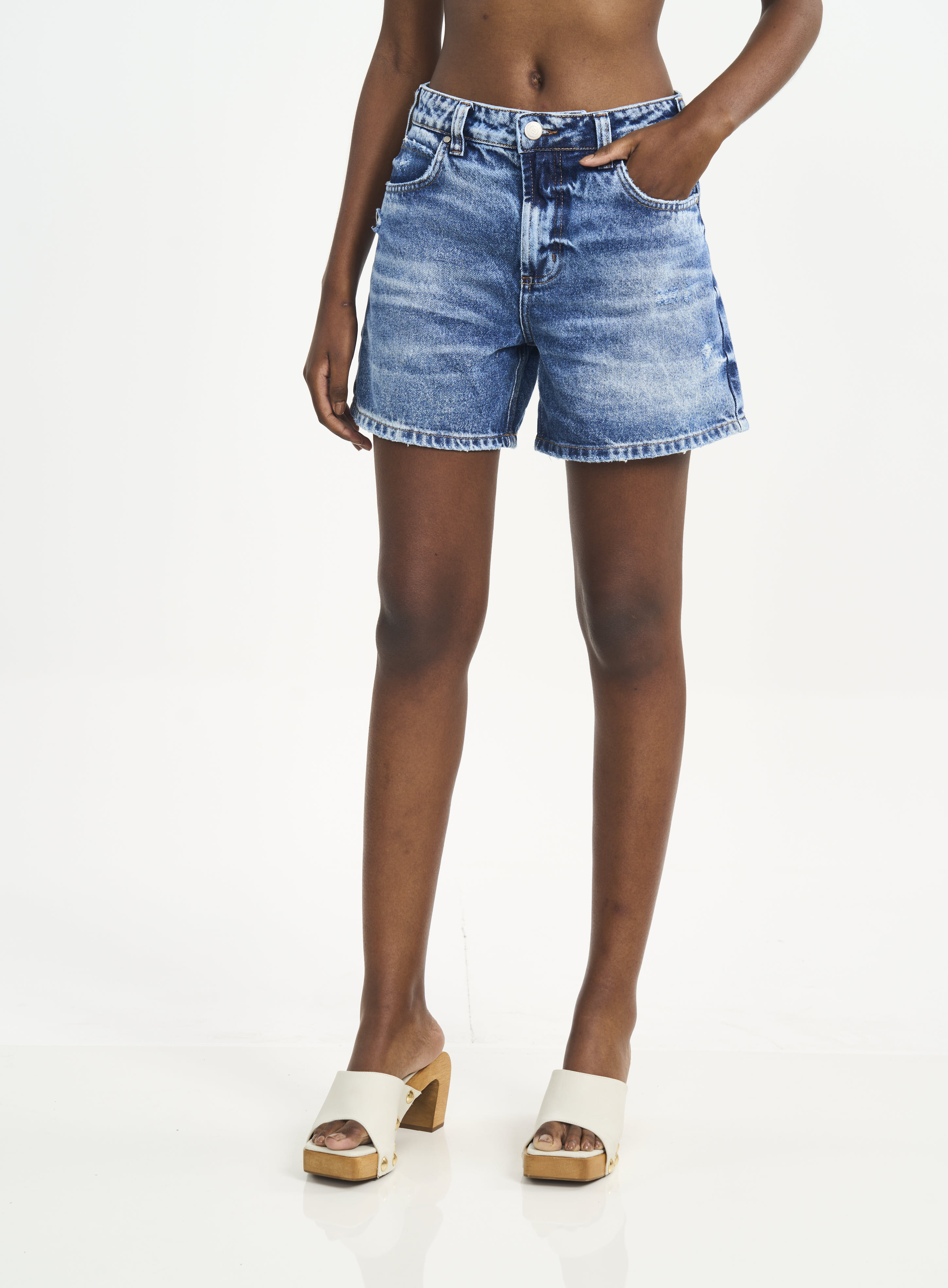 BERMUDA JEANS JADE 36 INDIGO