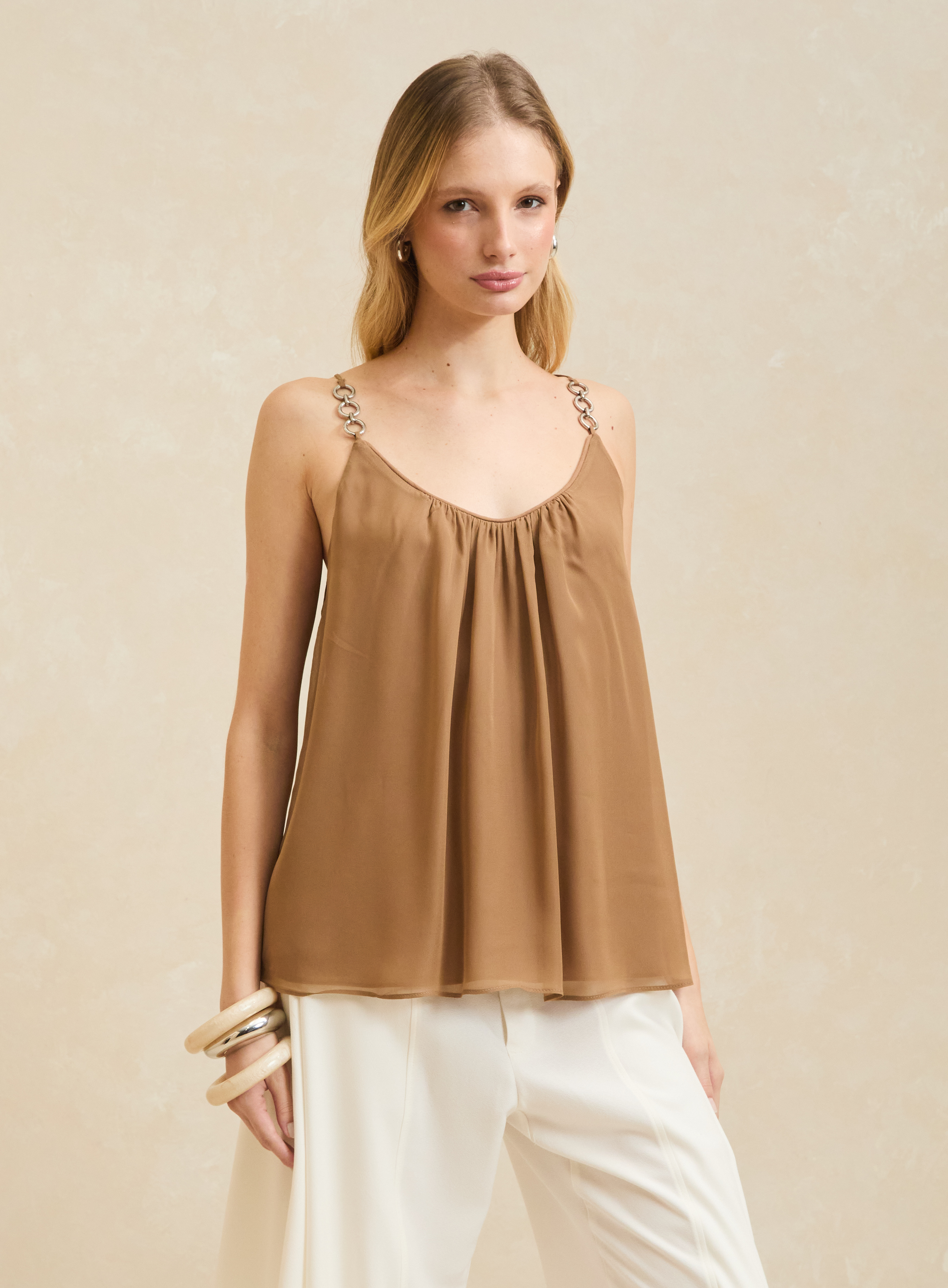 BLUSA FORUM P MARROM TIMUR