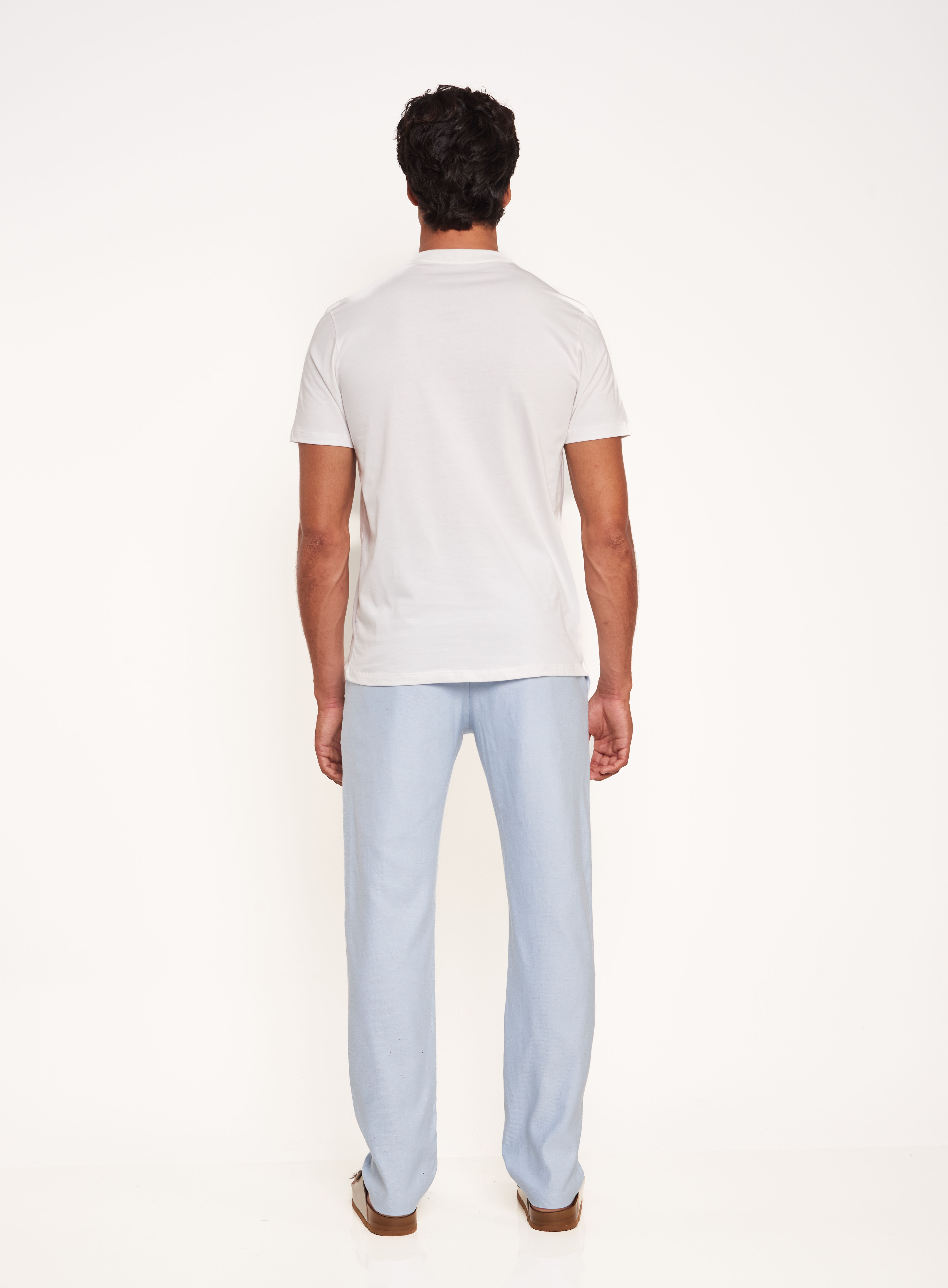 CALÇA LINHO G AZUL ELÚREO
