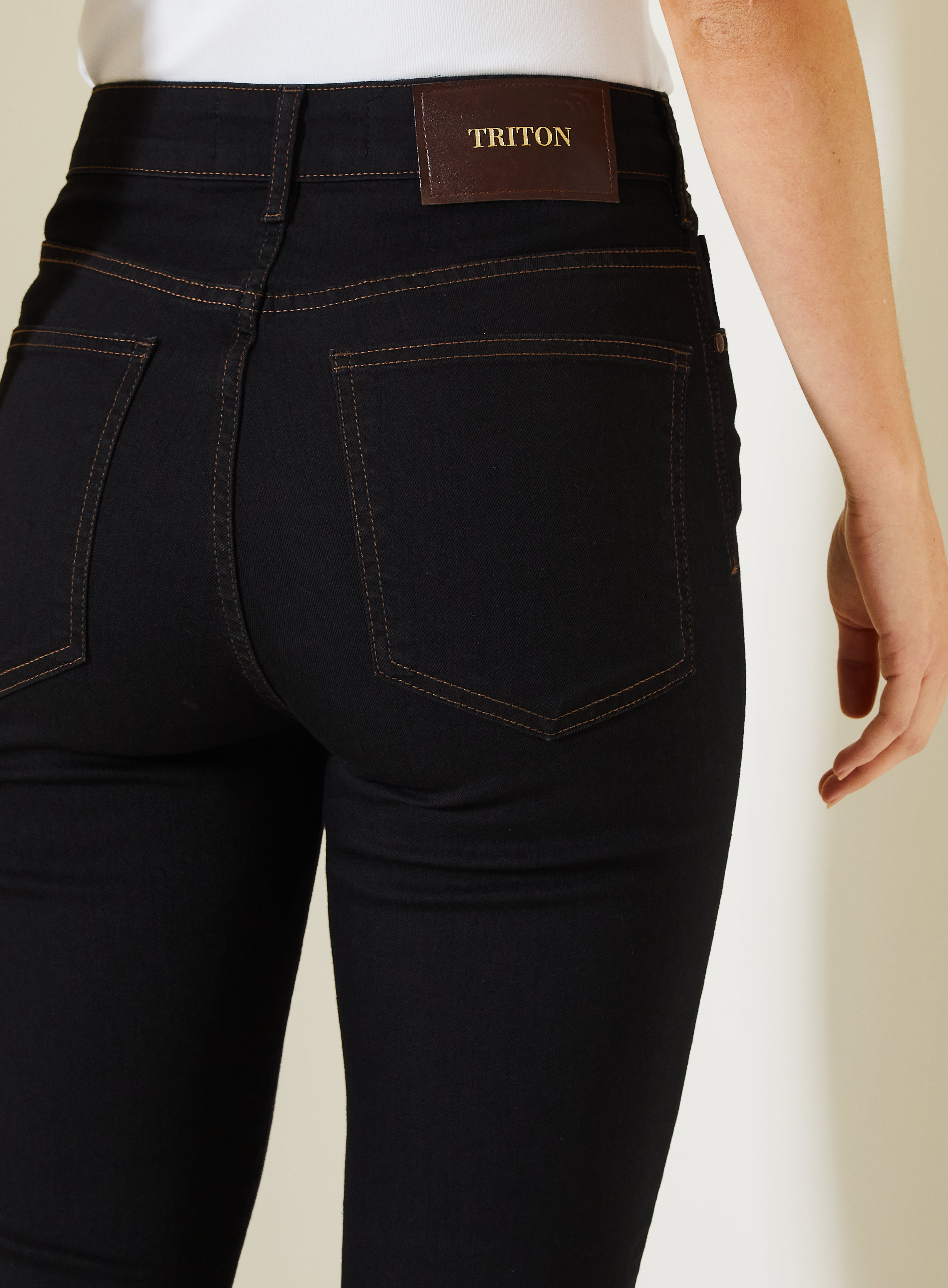 CALÇA JEANS GISELE 38 IND.PRETO