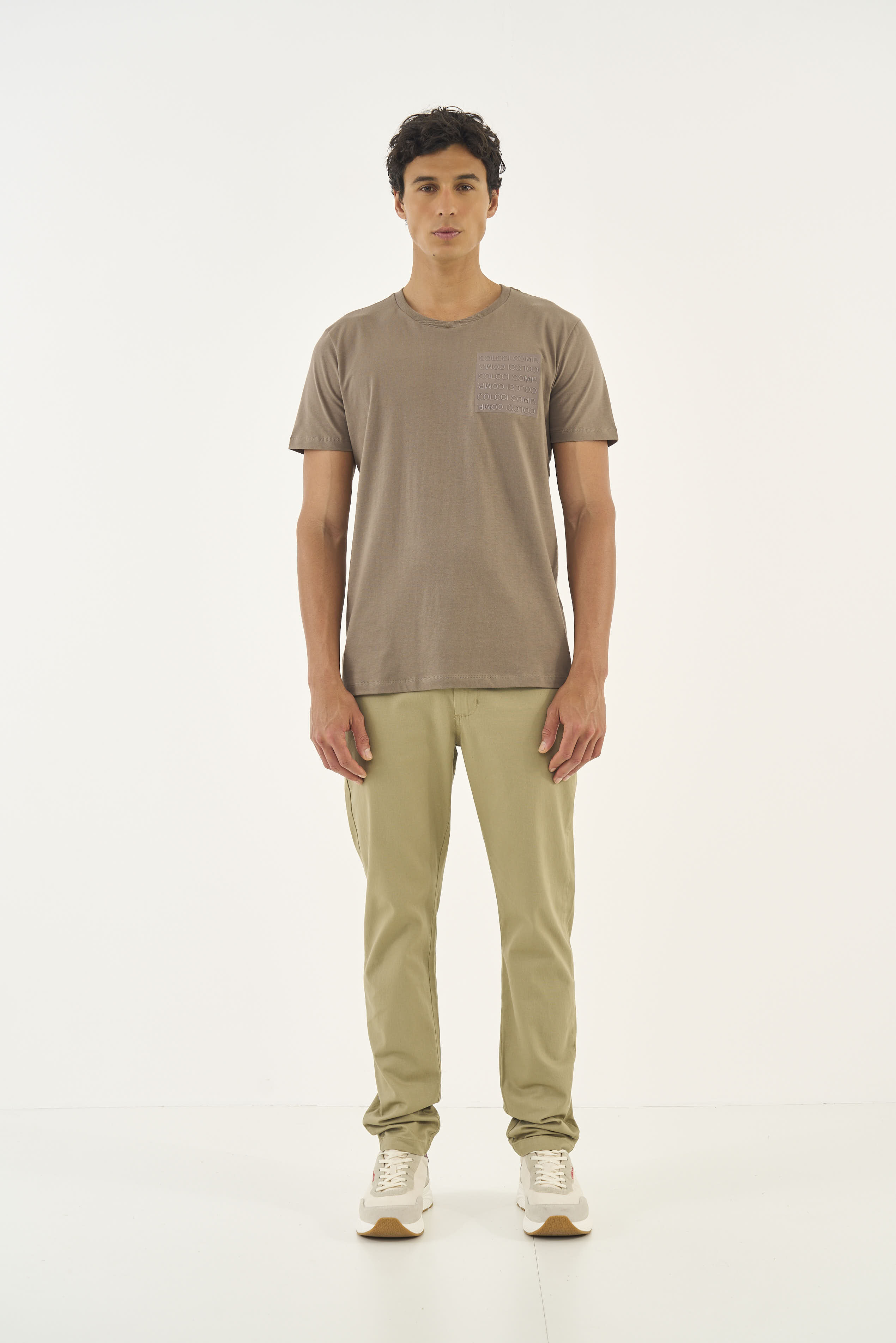 CALÇA SARJA NEW FELIPE 44 BEGE TIGER