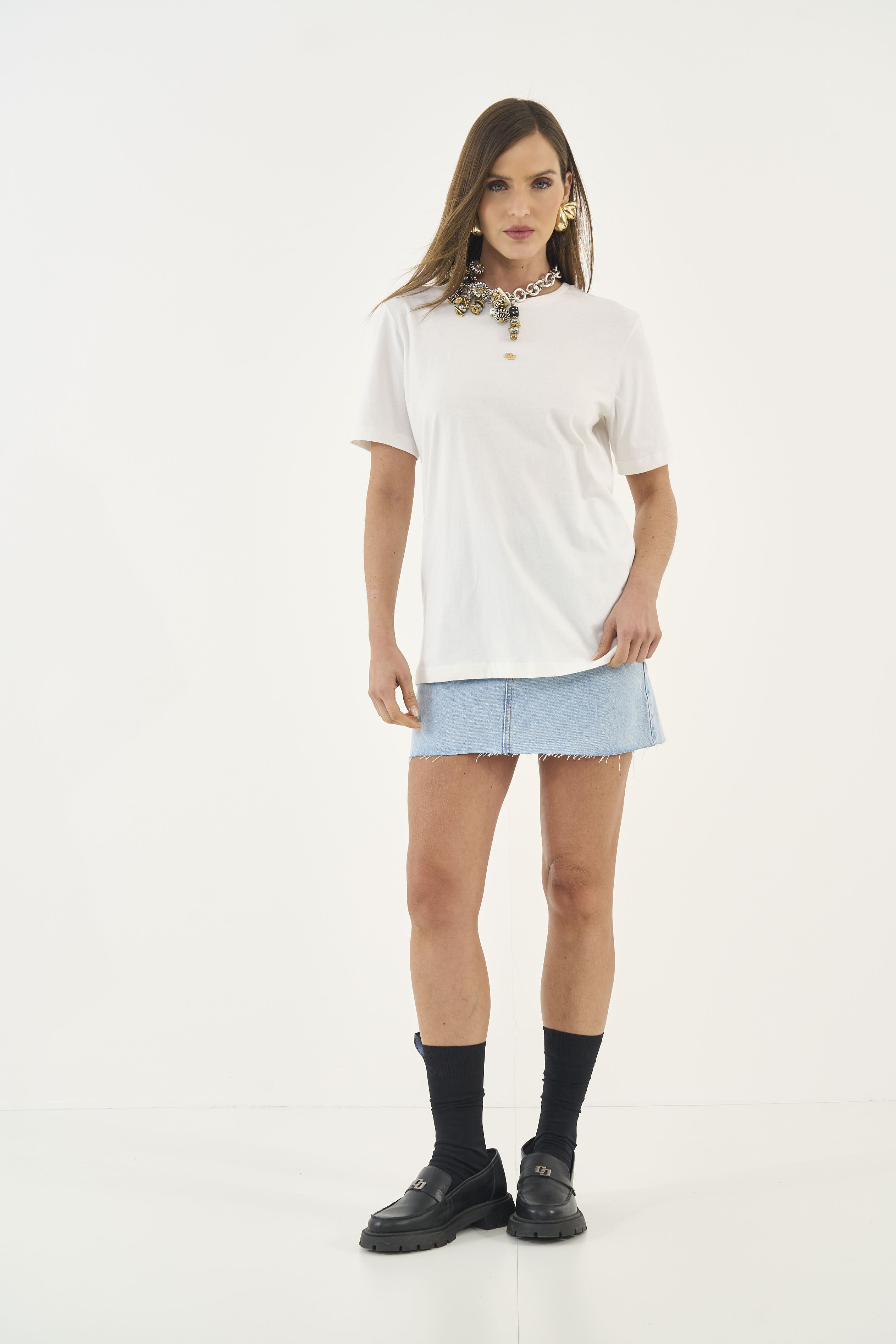 CAMISETA COLCCI P MARROM BRICKLANE