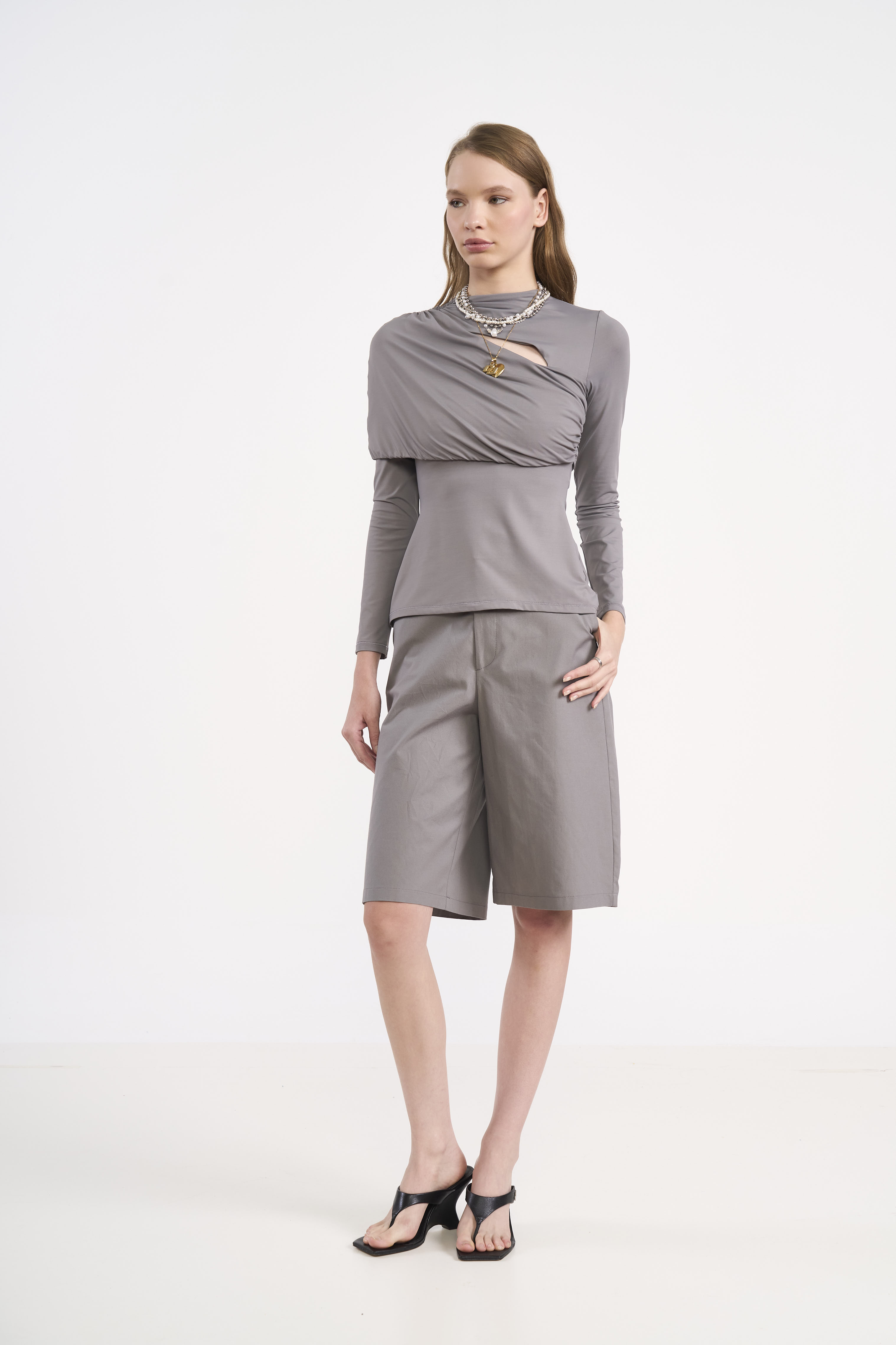 BLUSA COLCCI M CINZA ALITA