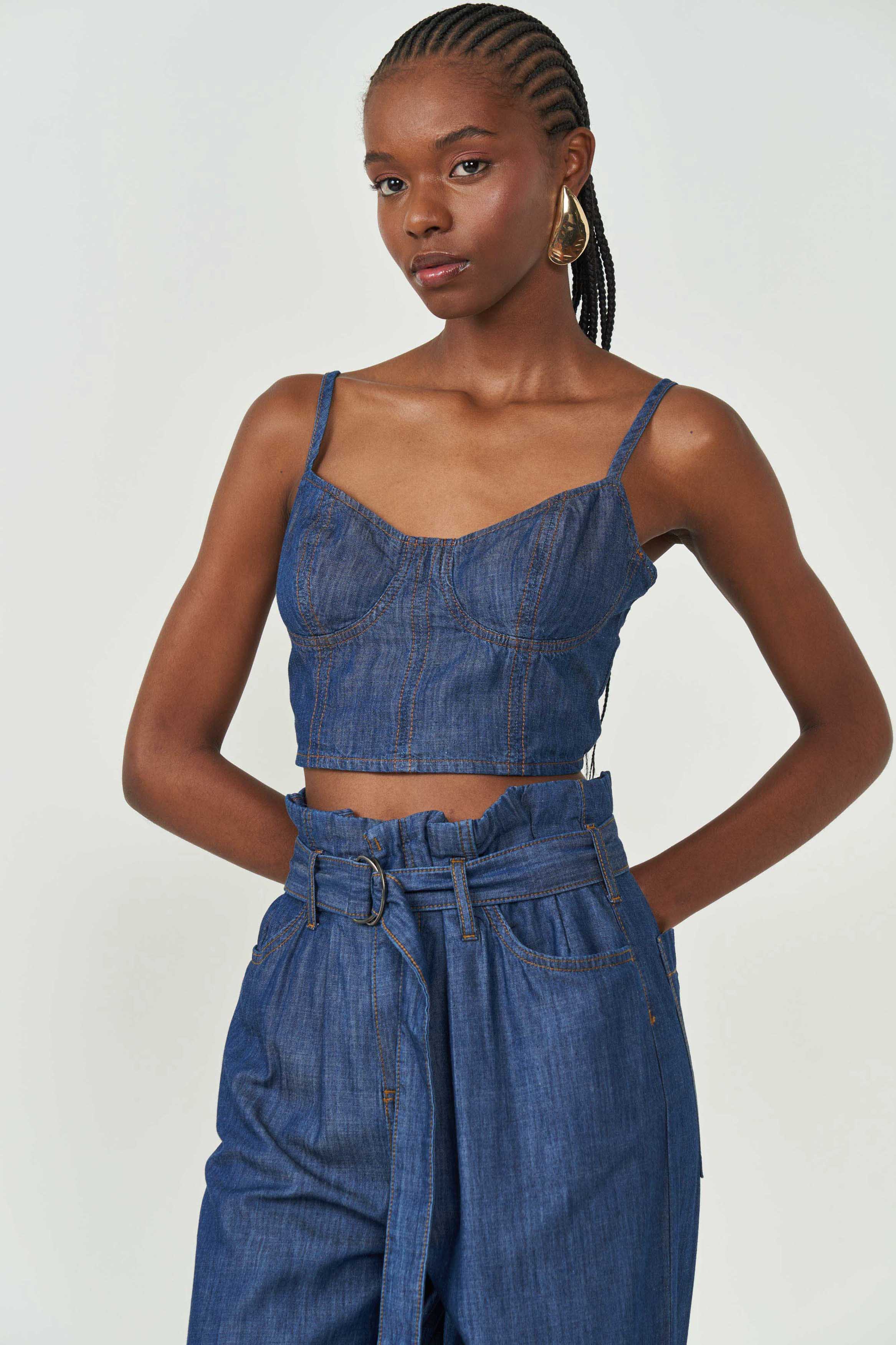 TOP JEANS G INDIGO