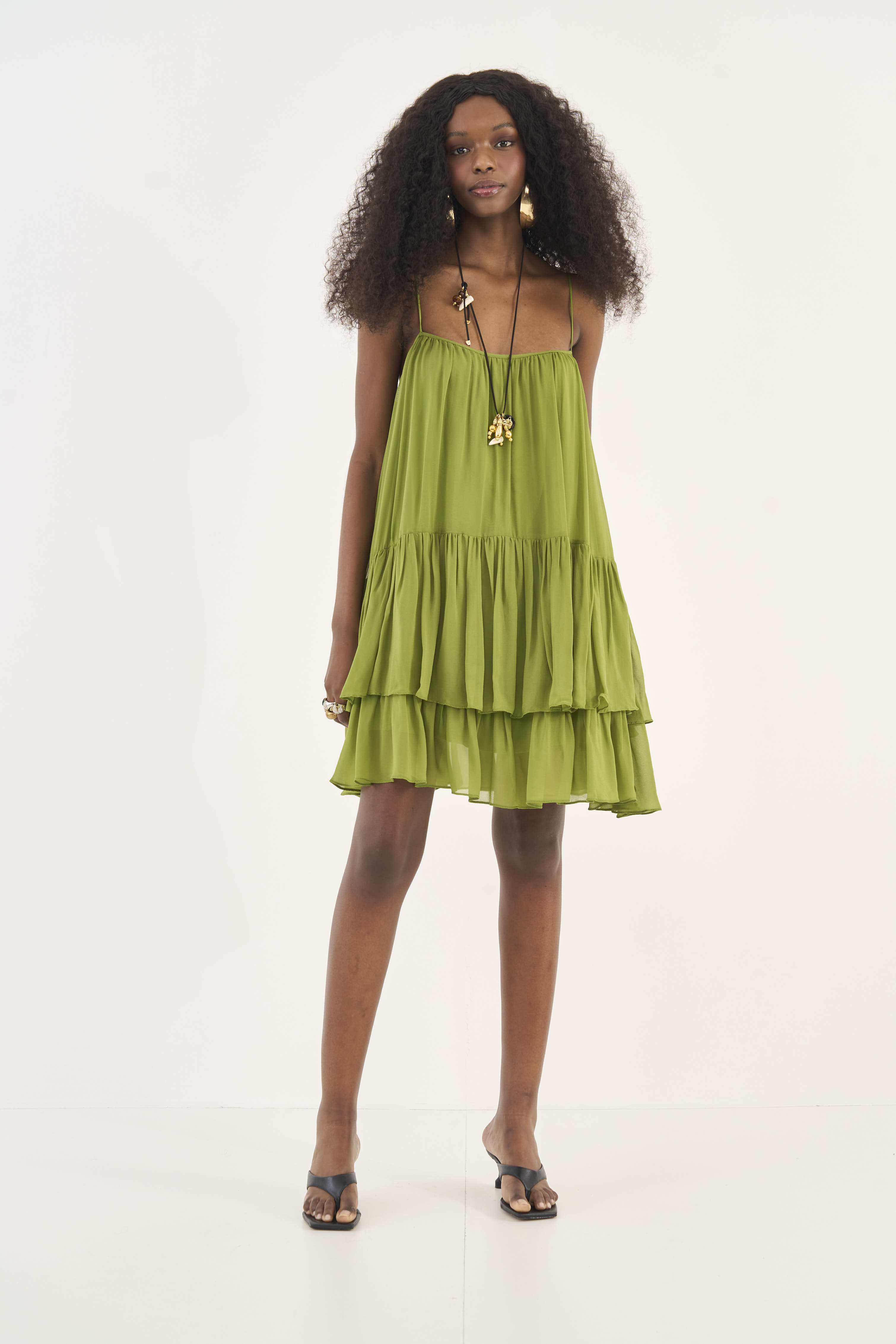 VESTIDO COLCCI G VERDE YUCA