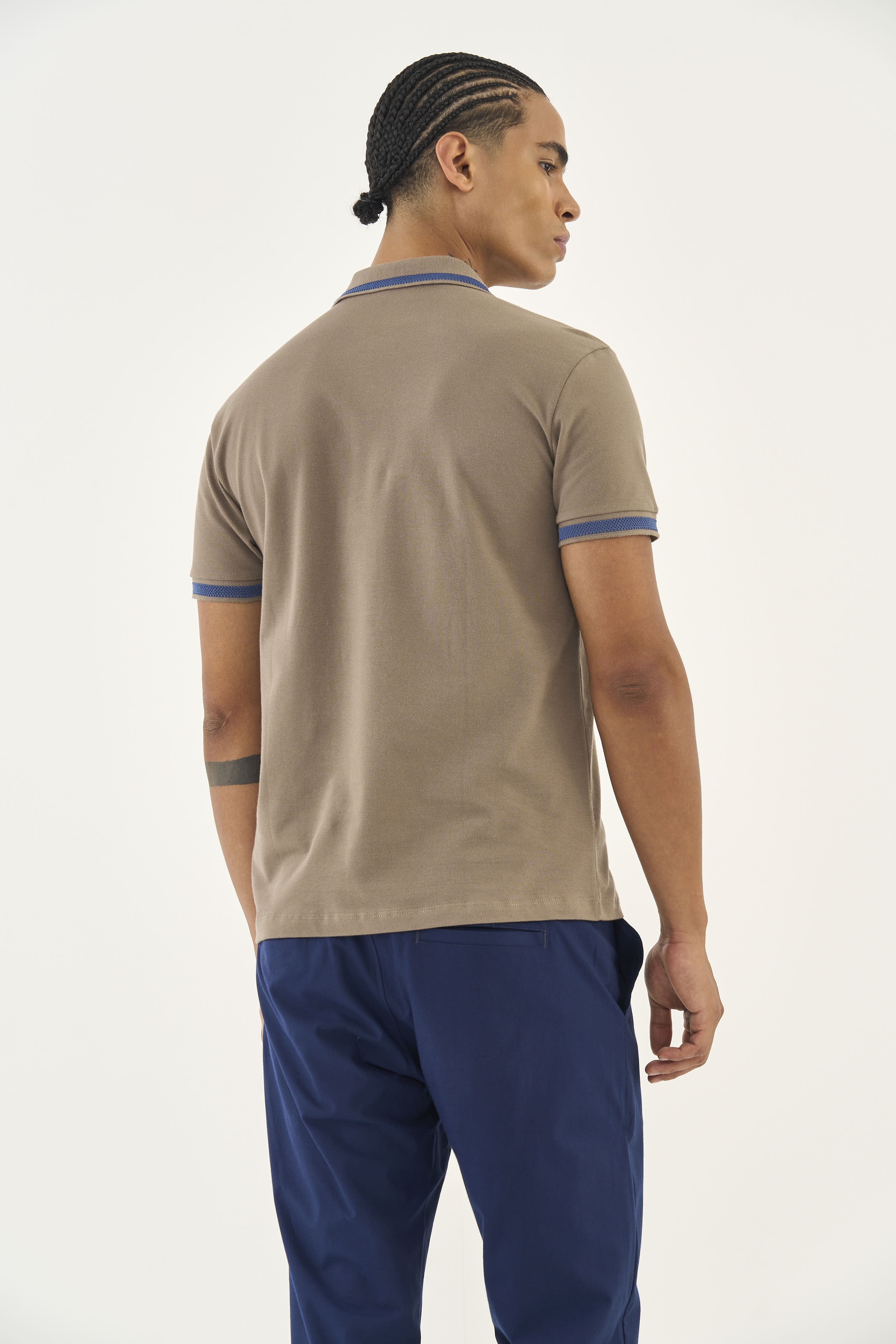POLO COLCCI P BEGE CINZAS