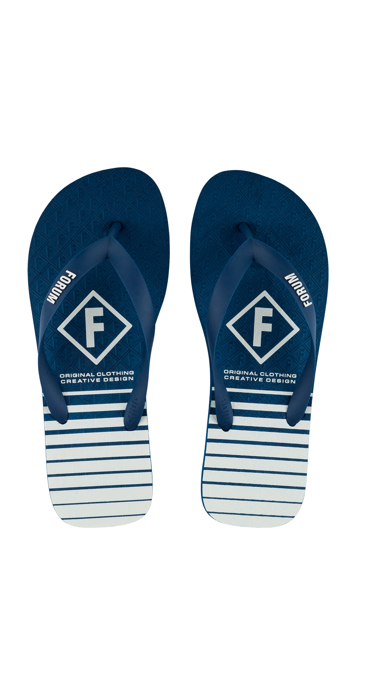 CHINELO MAS FORUM NAVY 37-38 AZUL OLYMPIC