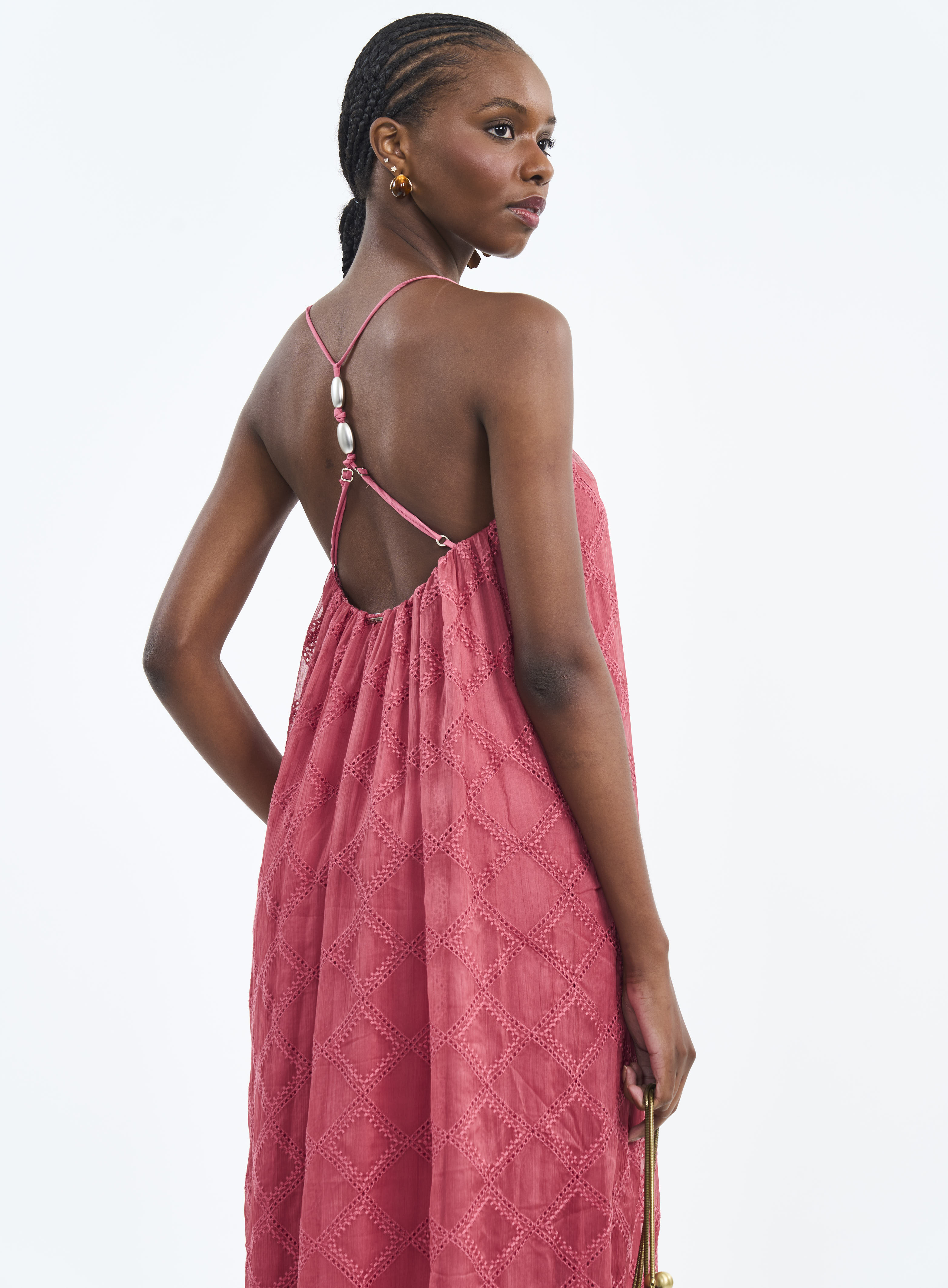 VESTIDO BORDADO P ROSA DANDY