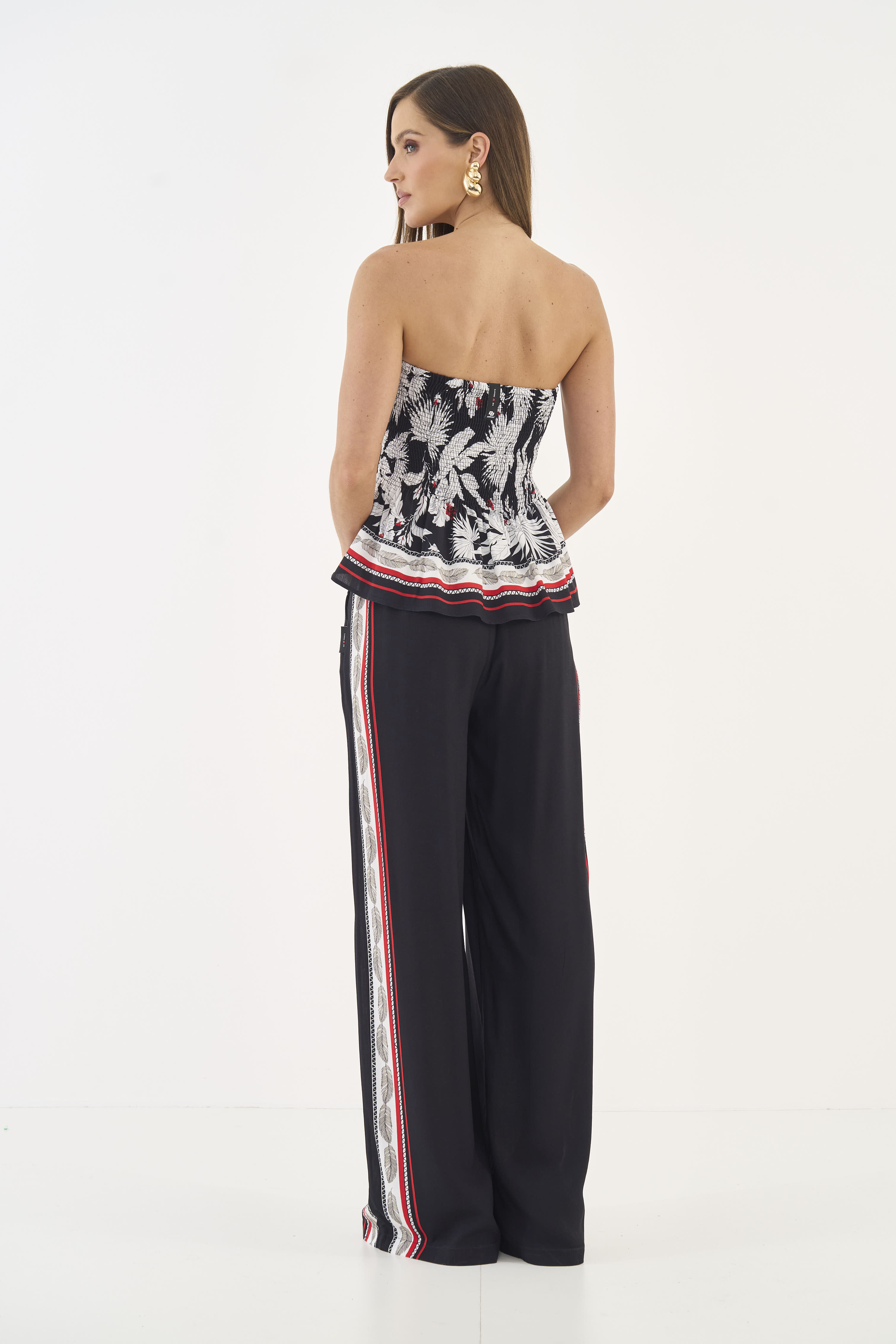 BLUSA ESTAMPADA PP NOIR BOTANIC.II