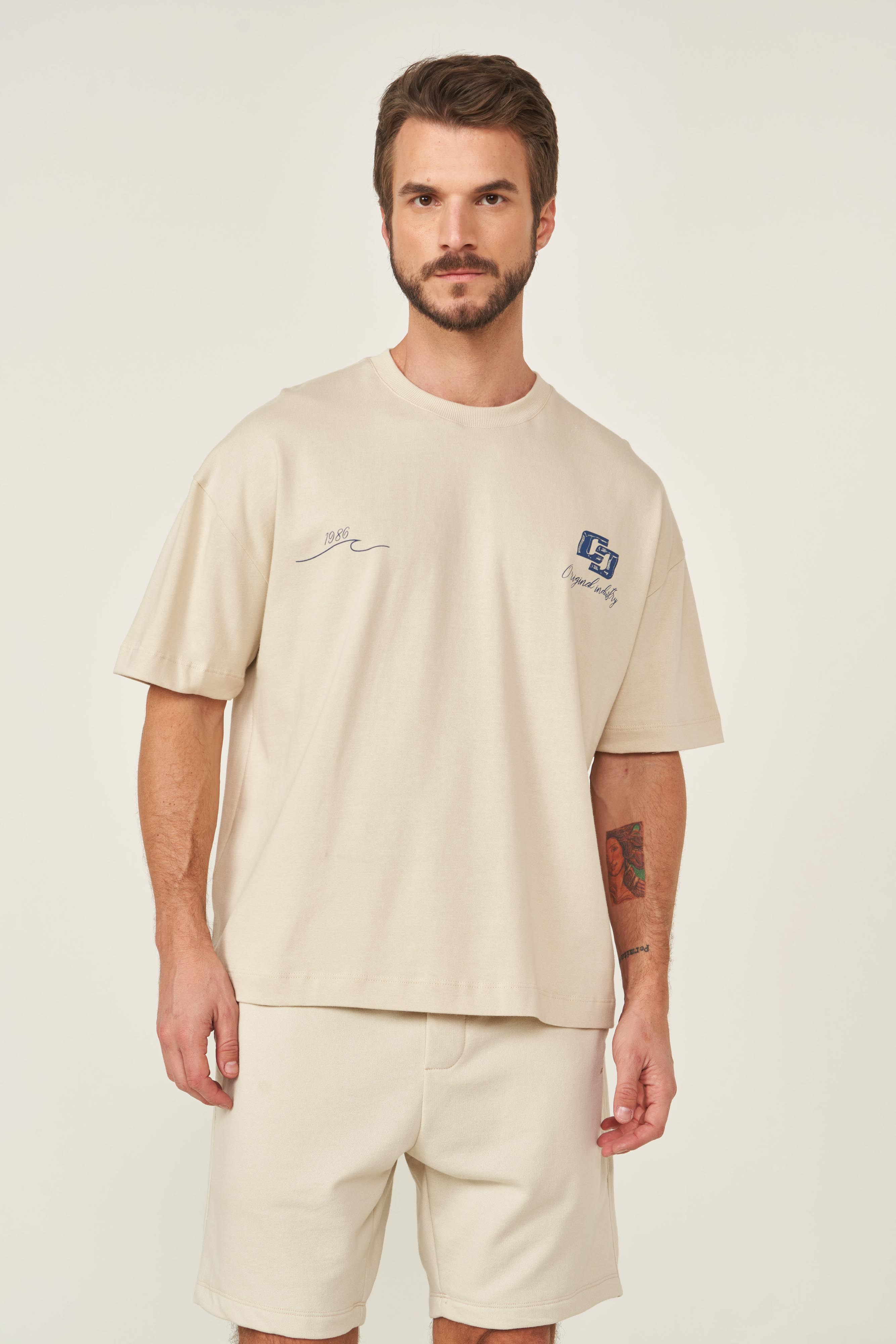 CAMISETA COLCCI P BEGE TAUPE