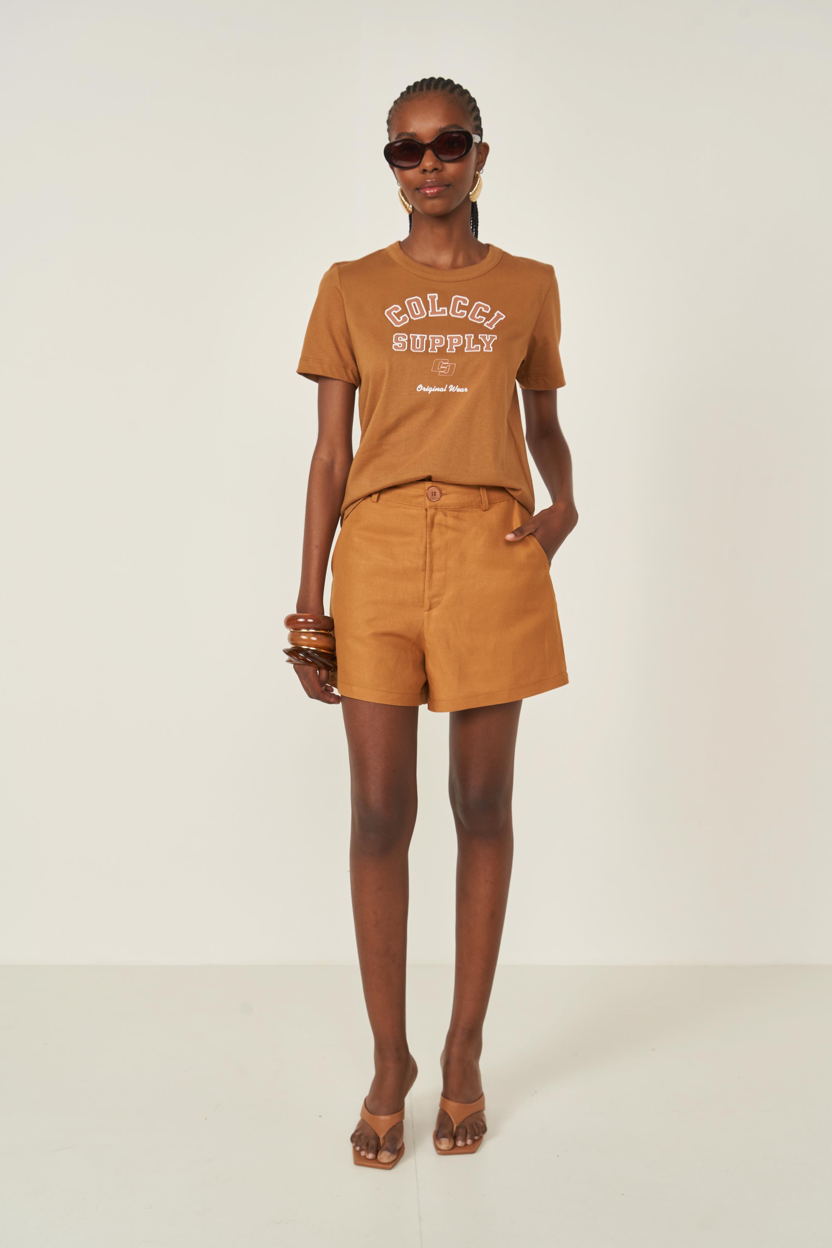 SHORT LINHO PP MARROM EVERMORE