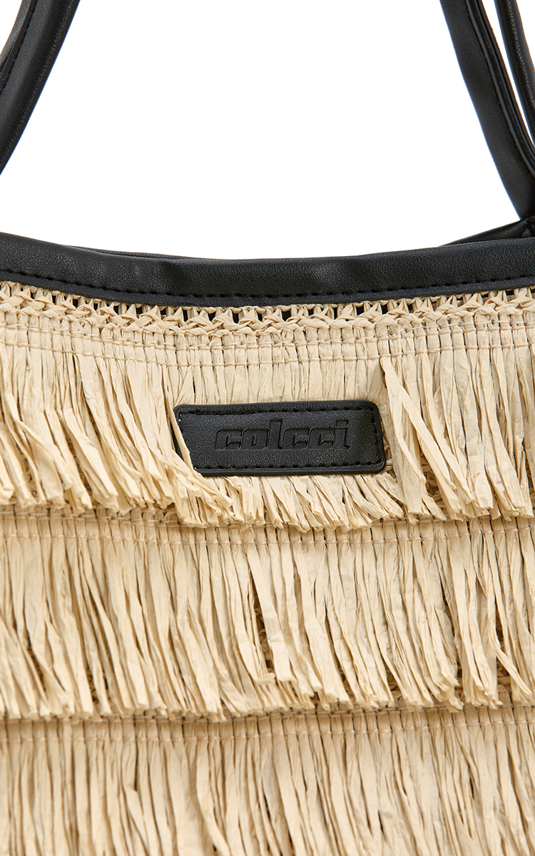 BOLSA COLCCI FEM SHOPPING BAG PALHA U NATURAL