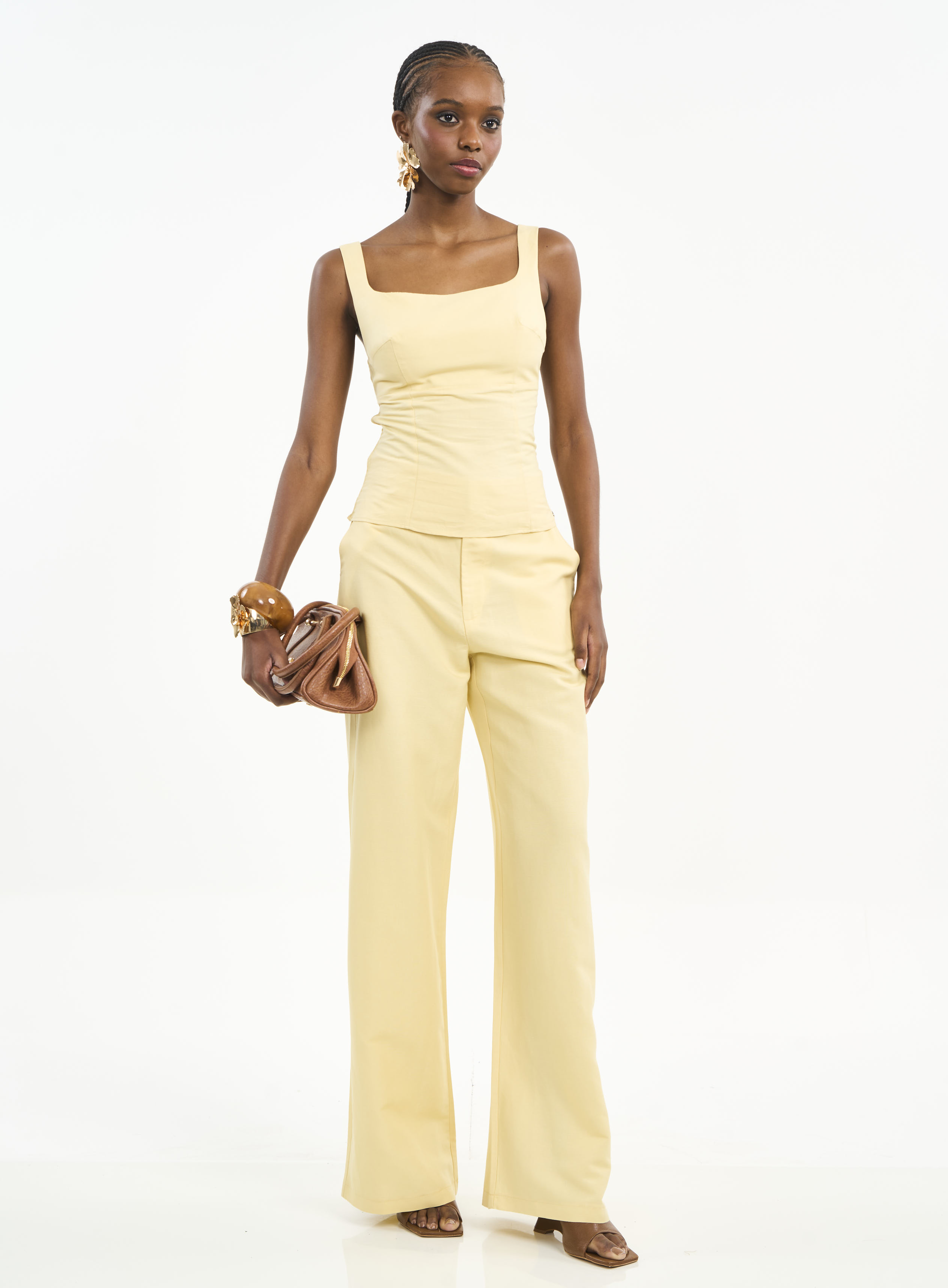 BLUSA LINHO G AMARELO SOLENE