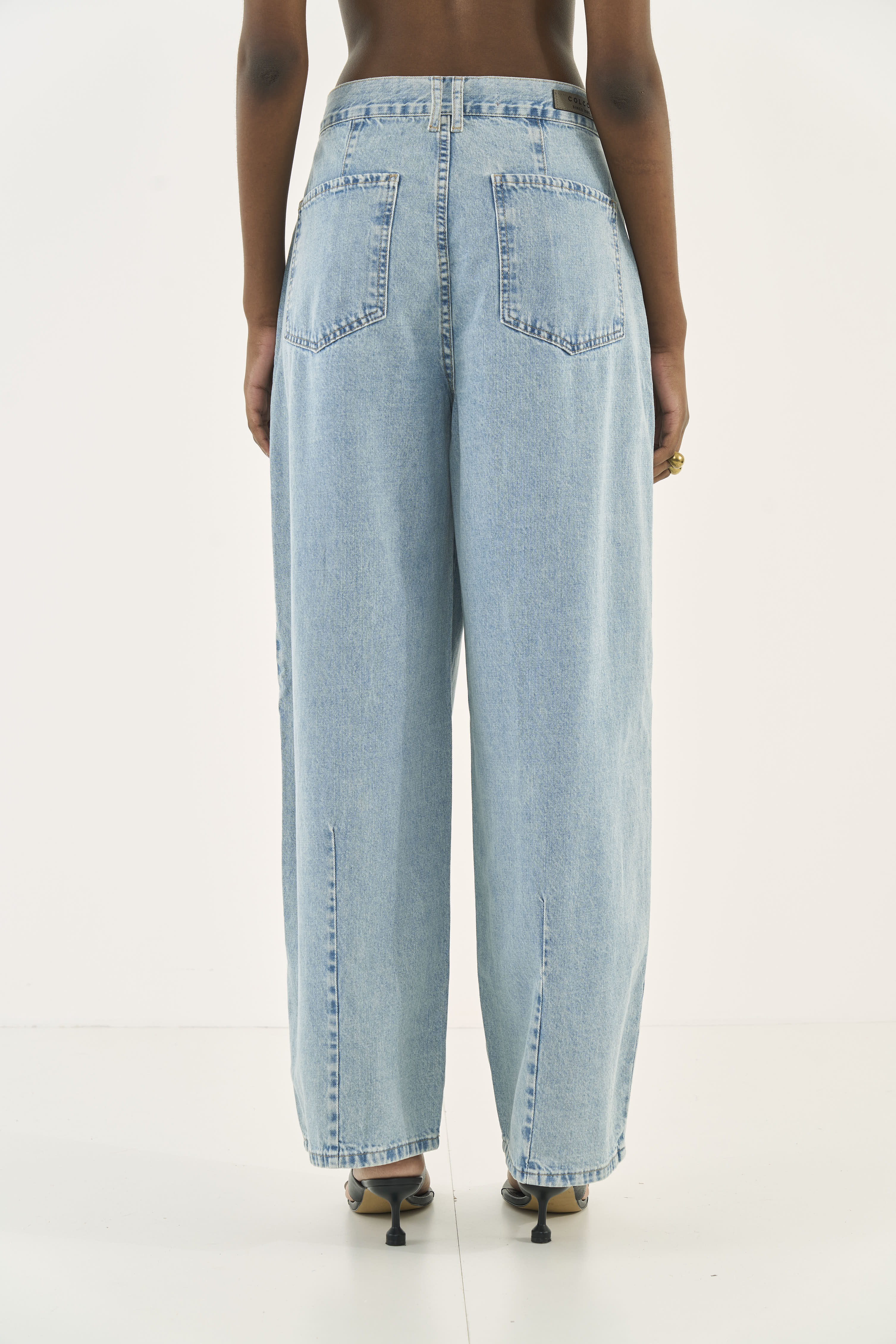 CALÇA JEANS LEONI LOW 44 INDIGO