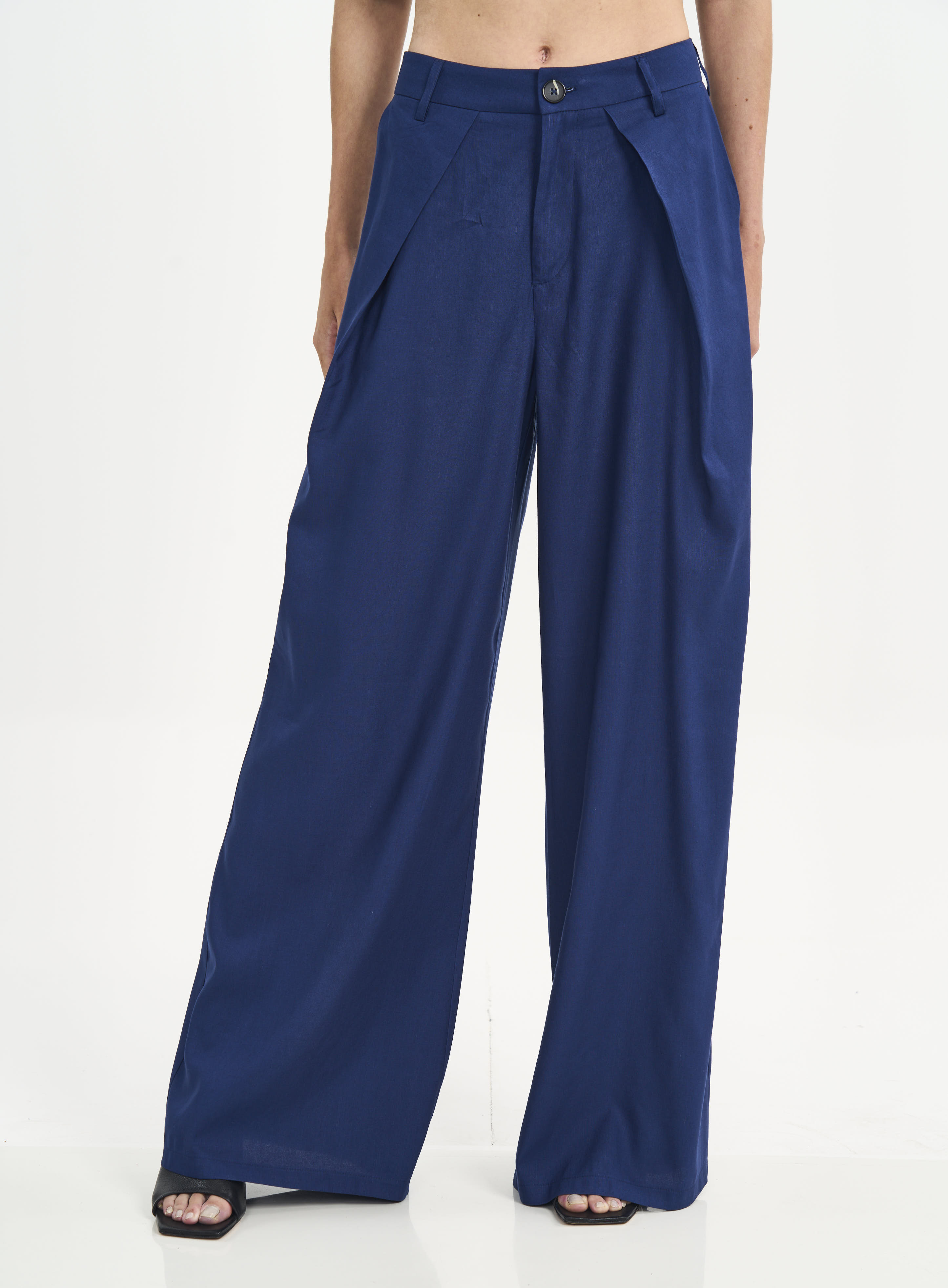 CALÇA LINHO M AZUL OLYMPIC