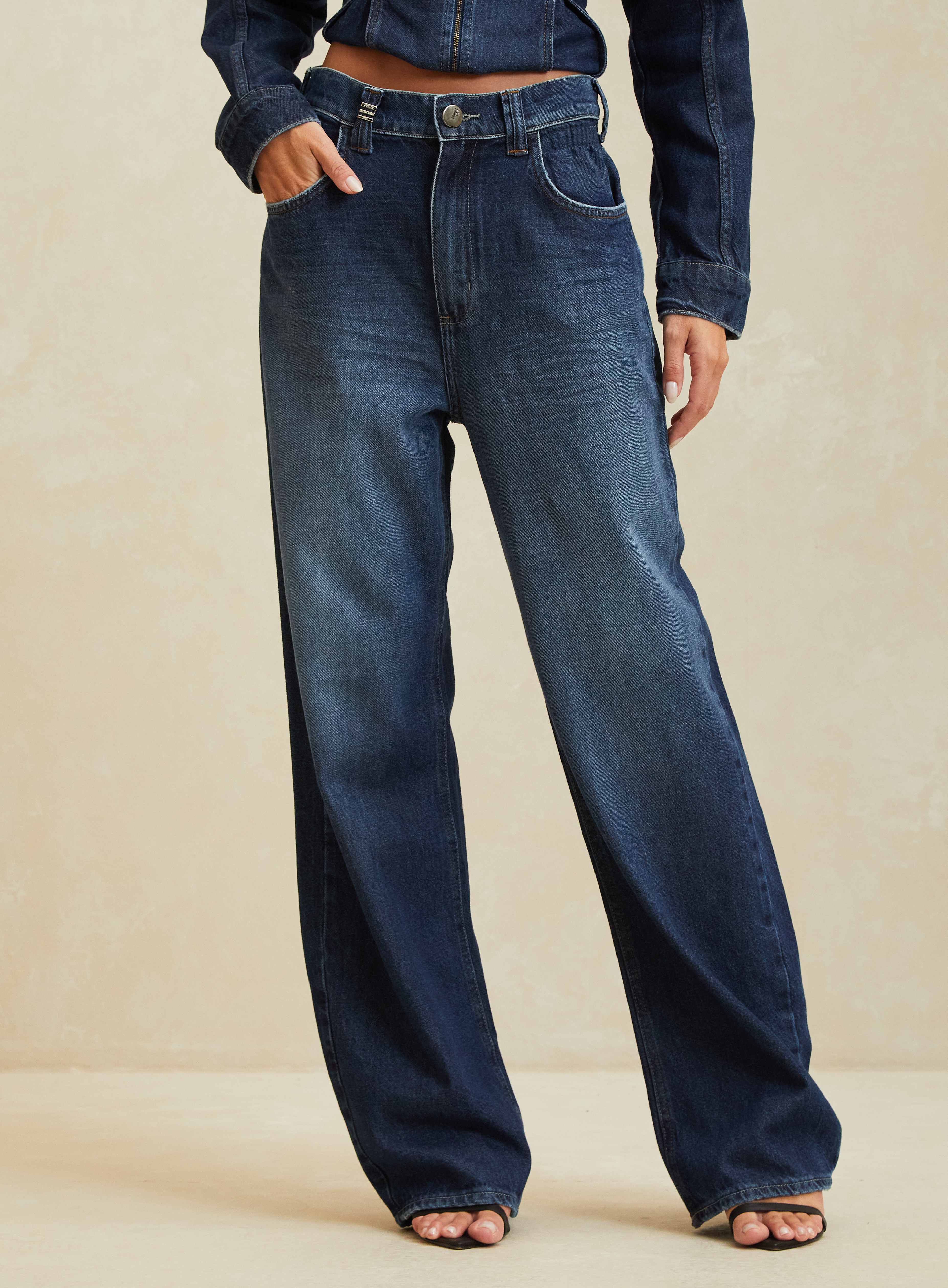 CALÇA JEANS LOW CURVE 36 INDIGO