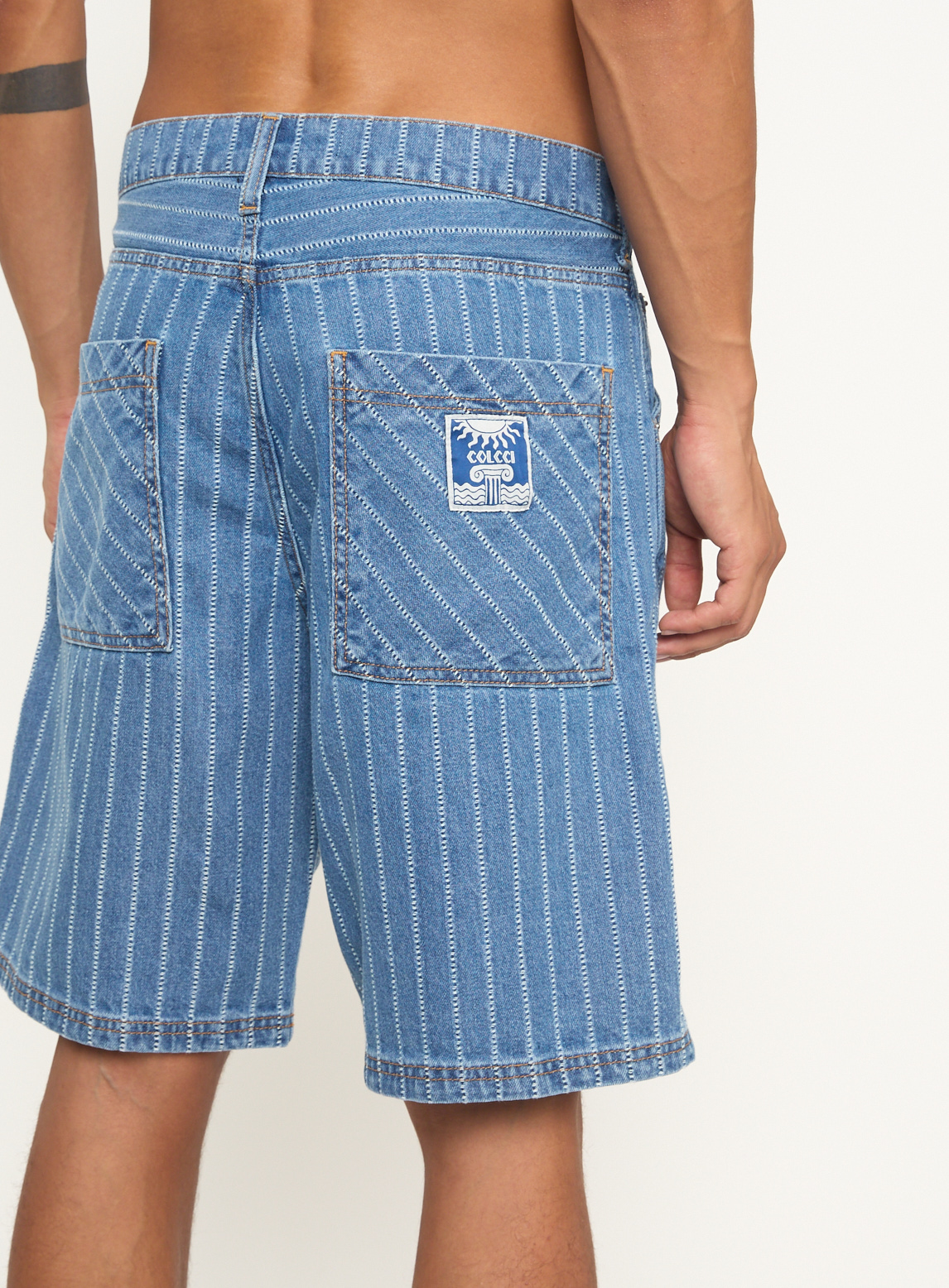 BERMUDA JEANS WORKER LISTRADA 38 LSTRADO