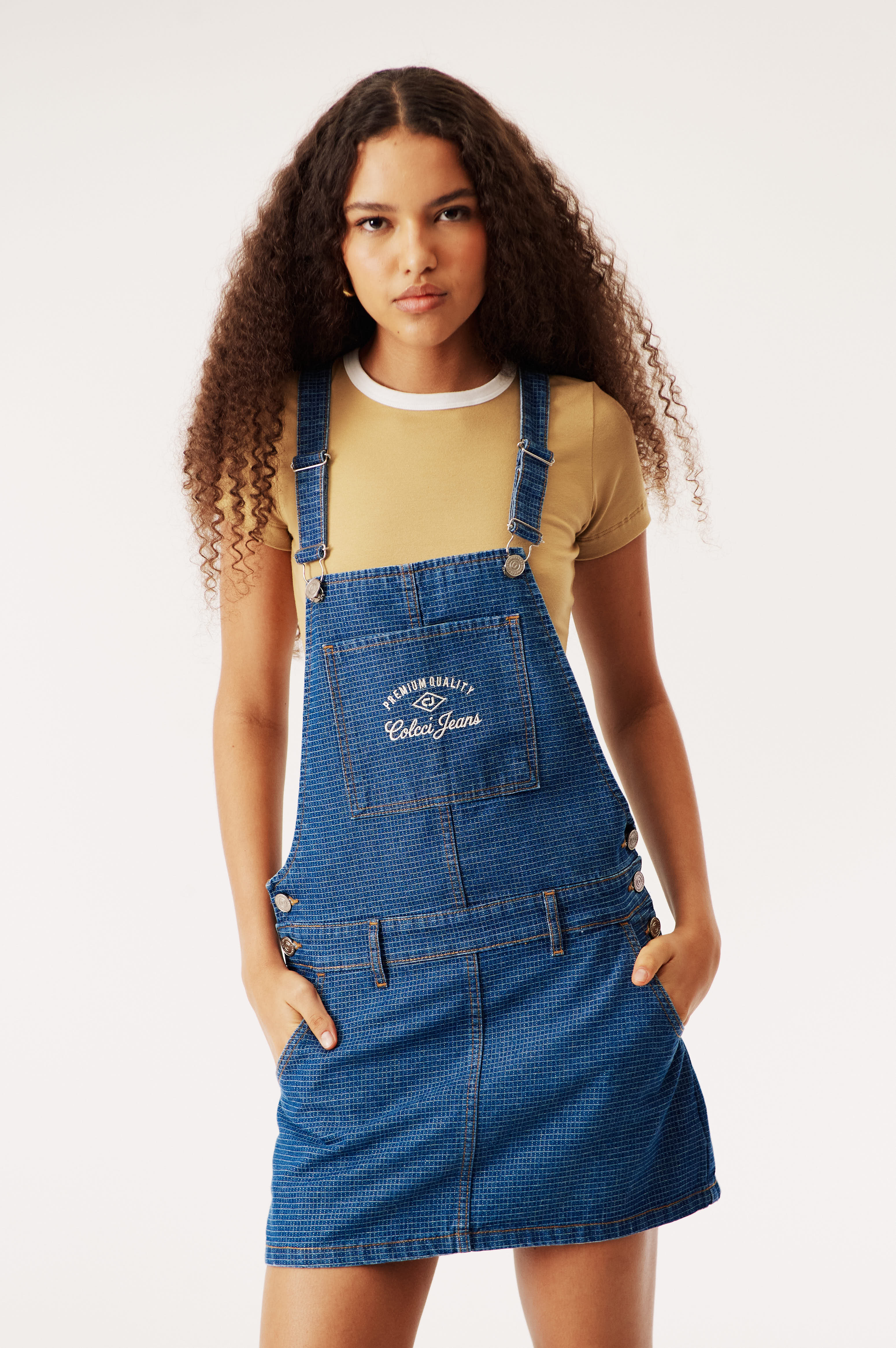 SALOPETE JEANS MAQUINETADA P INDIGO