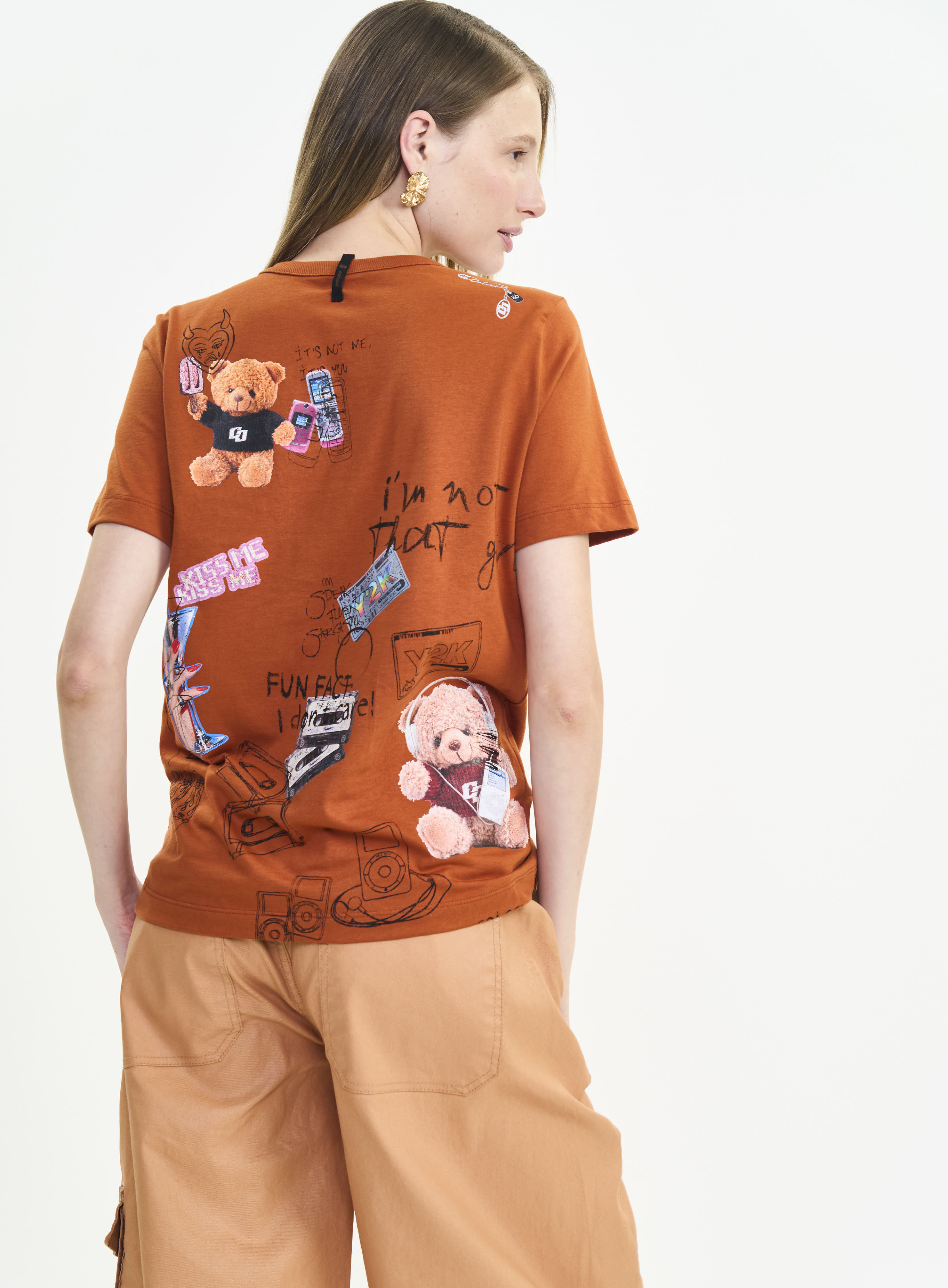 CAMISETA COLCCI M MARROM RUSTY IRON