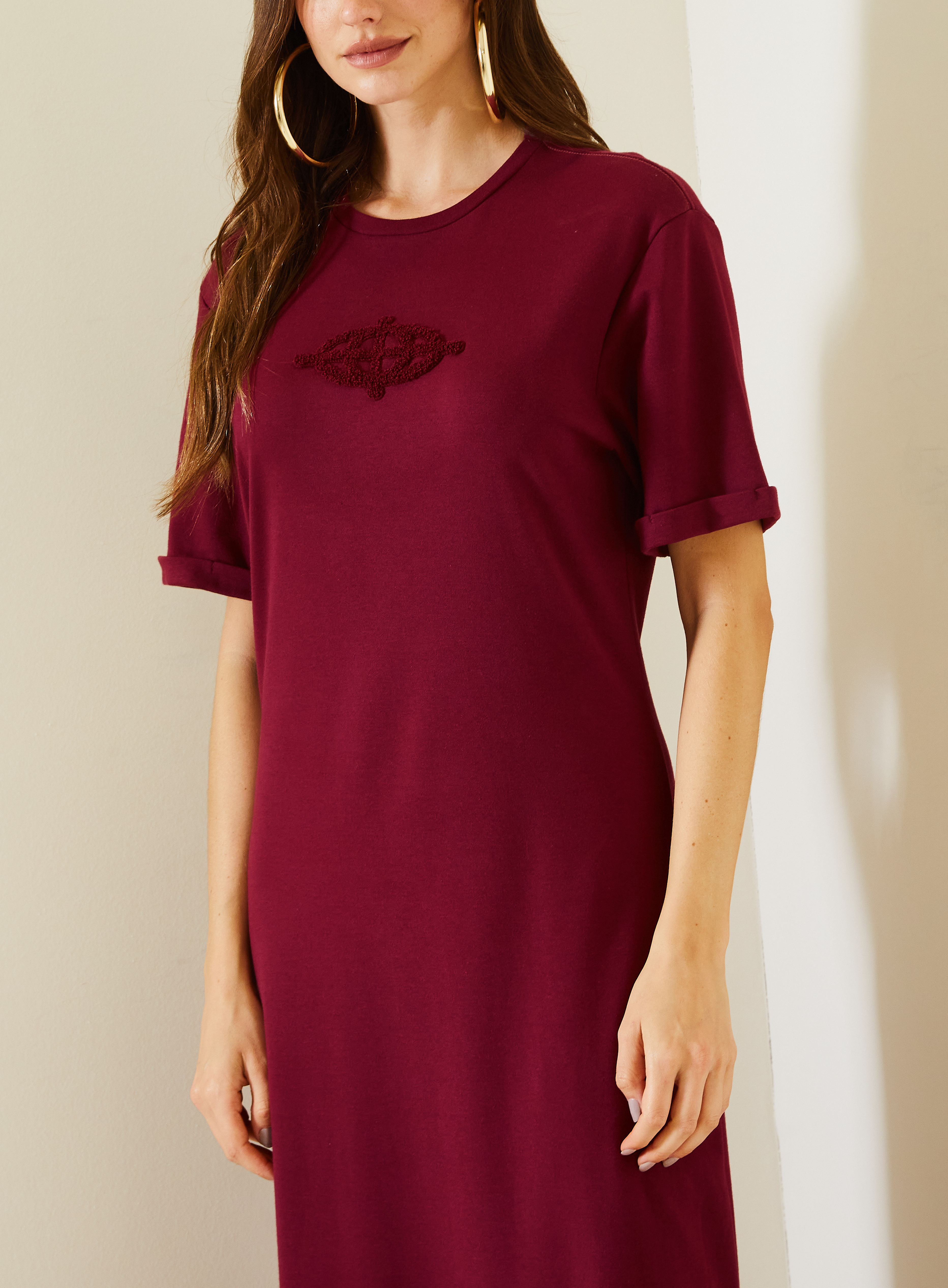 VESTIDO BORDADO M PRETO
