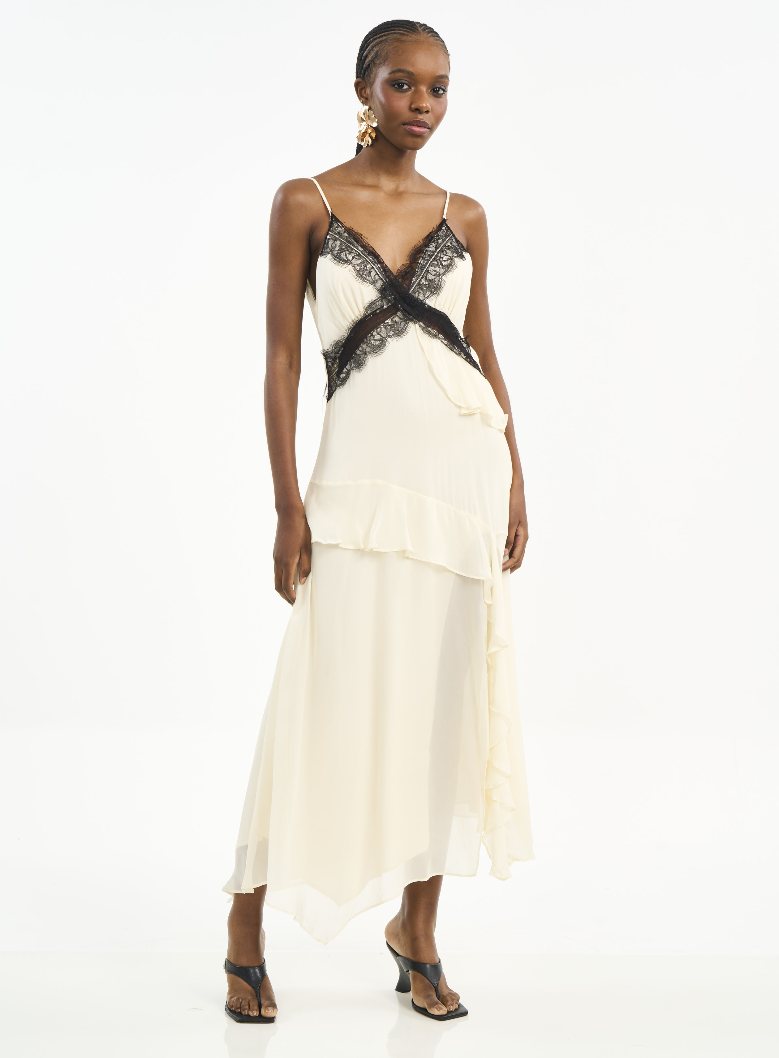 VESTIDO COLCCI P BEGE AFFOGATO