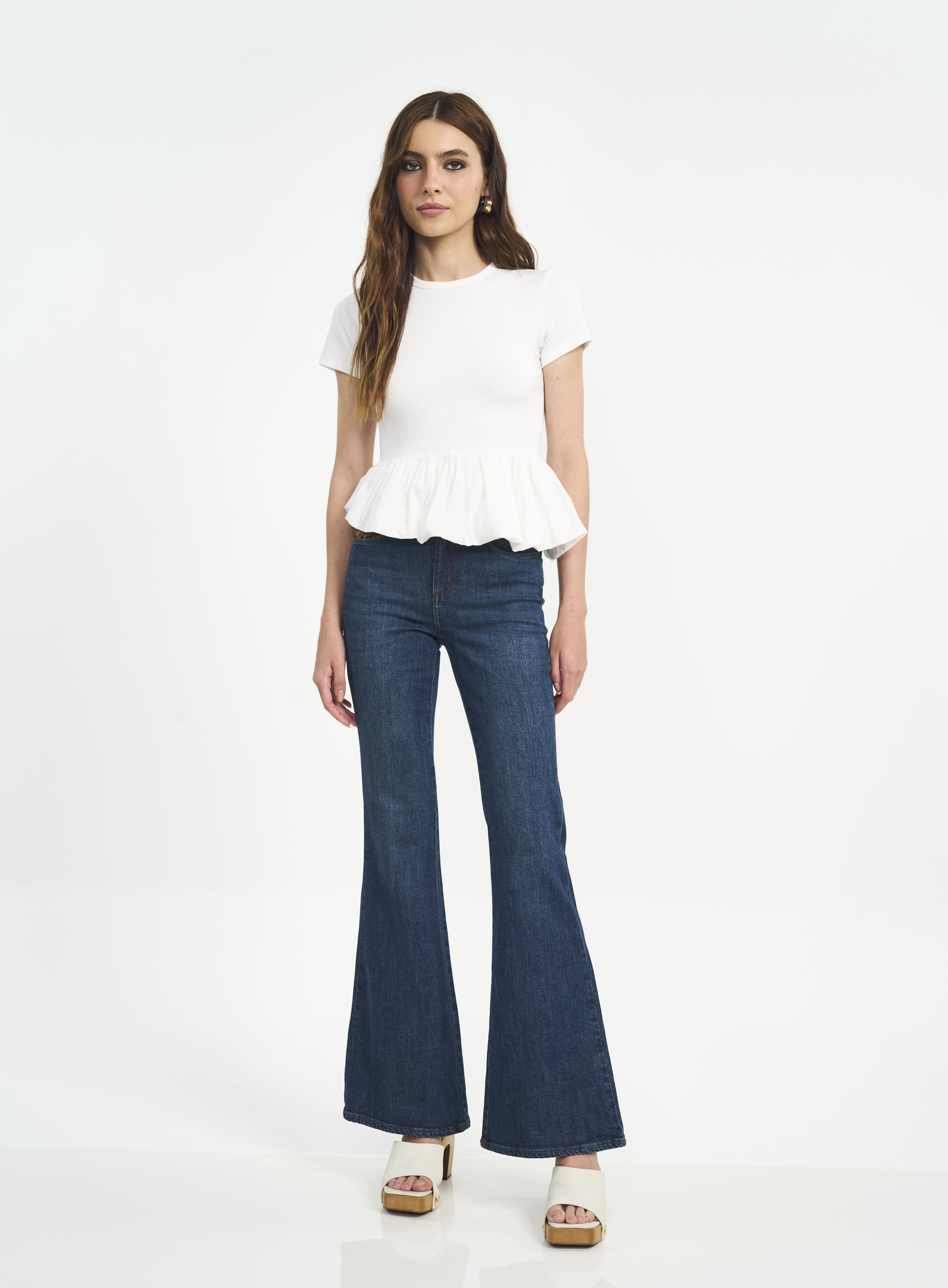 CALÇA JEANS BIA FLARE 36 INDIGO
