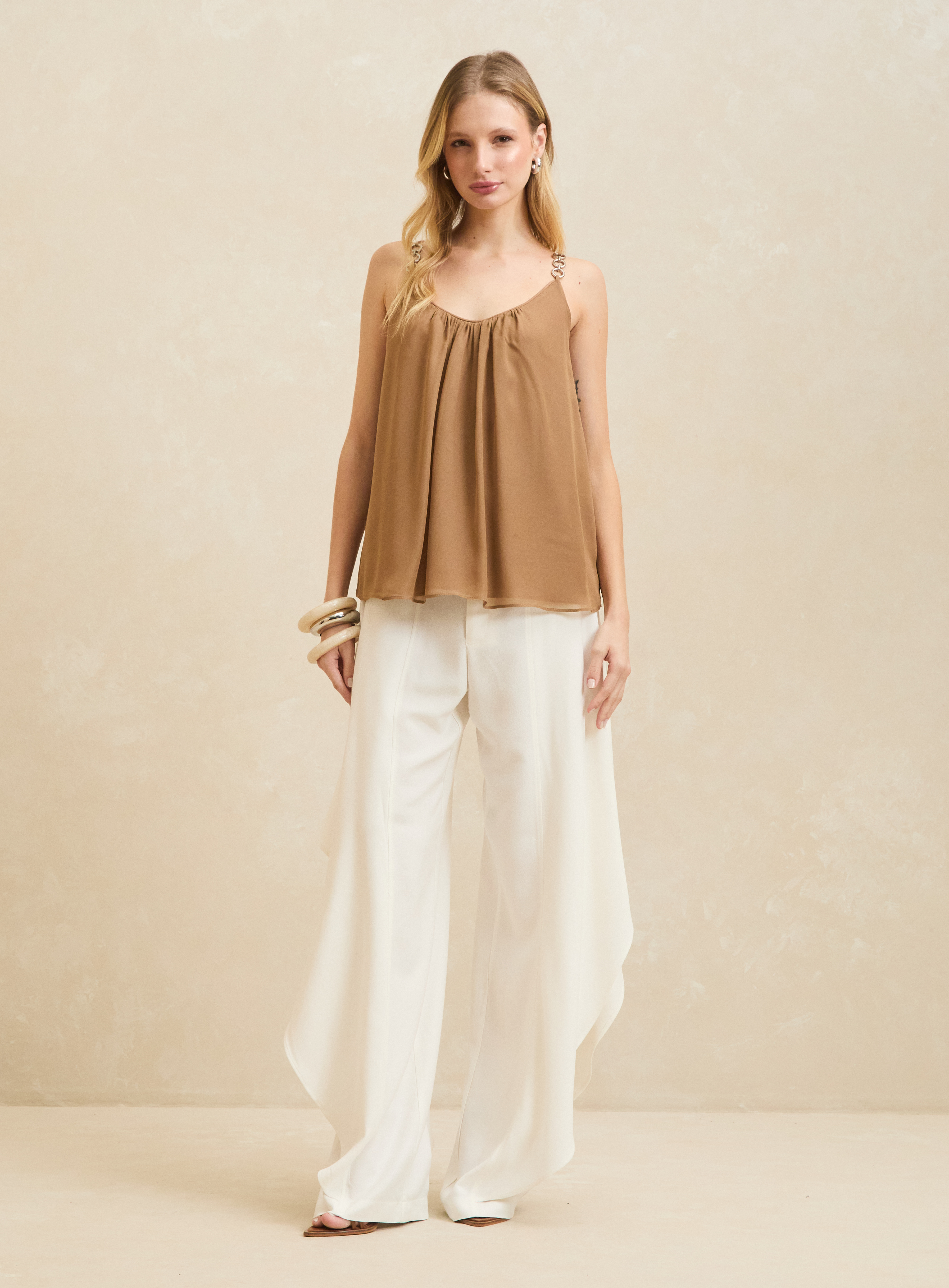 BLUSA FORUM P MARROM TIMUR