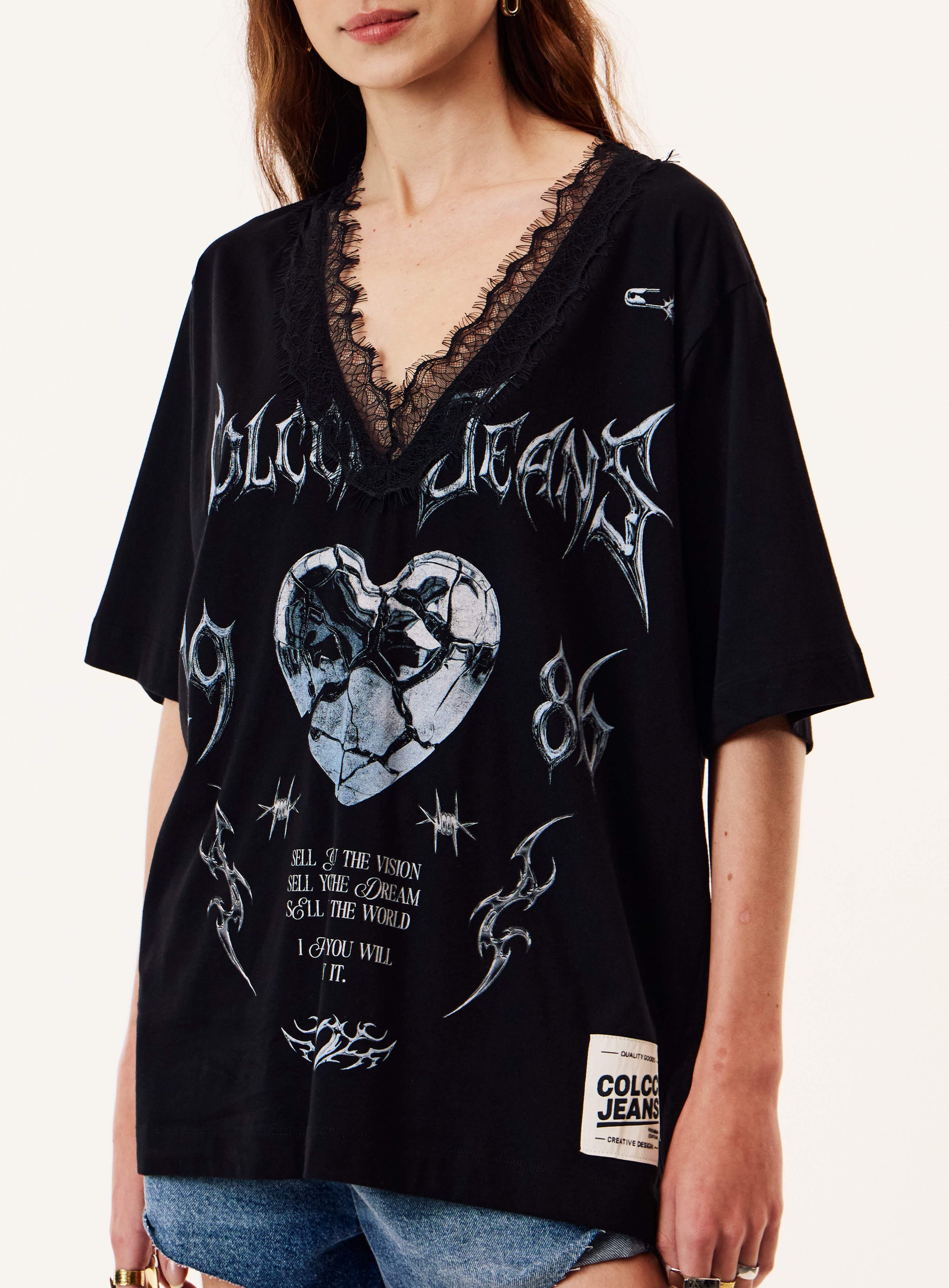 CAMISETA COLCCI JEANS PP PRETO