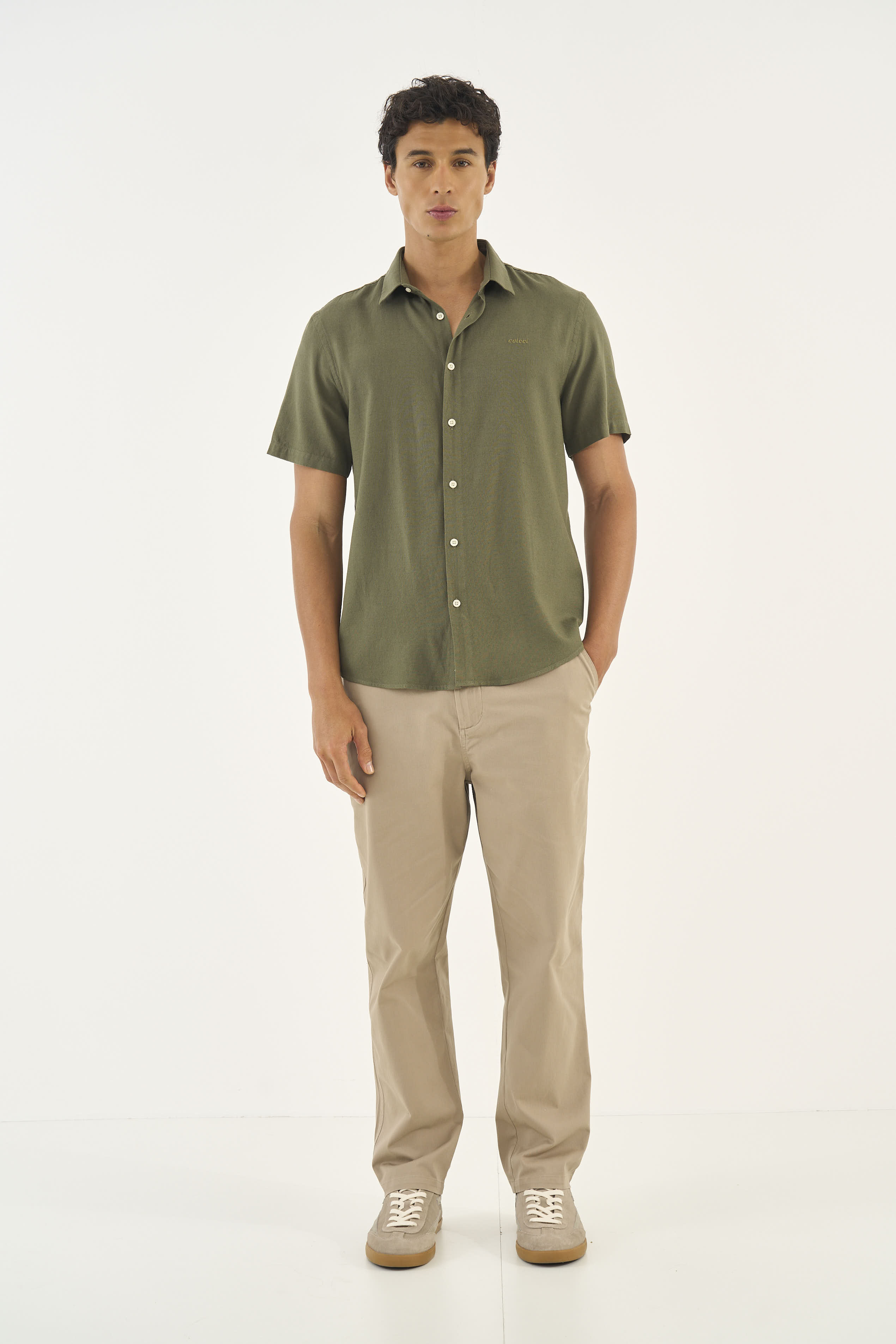 CAMISA LINHO RELAX GG VERDE DRAGON