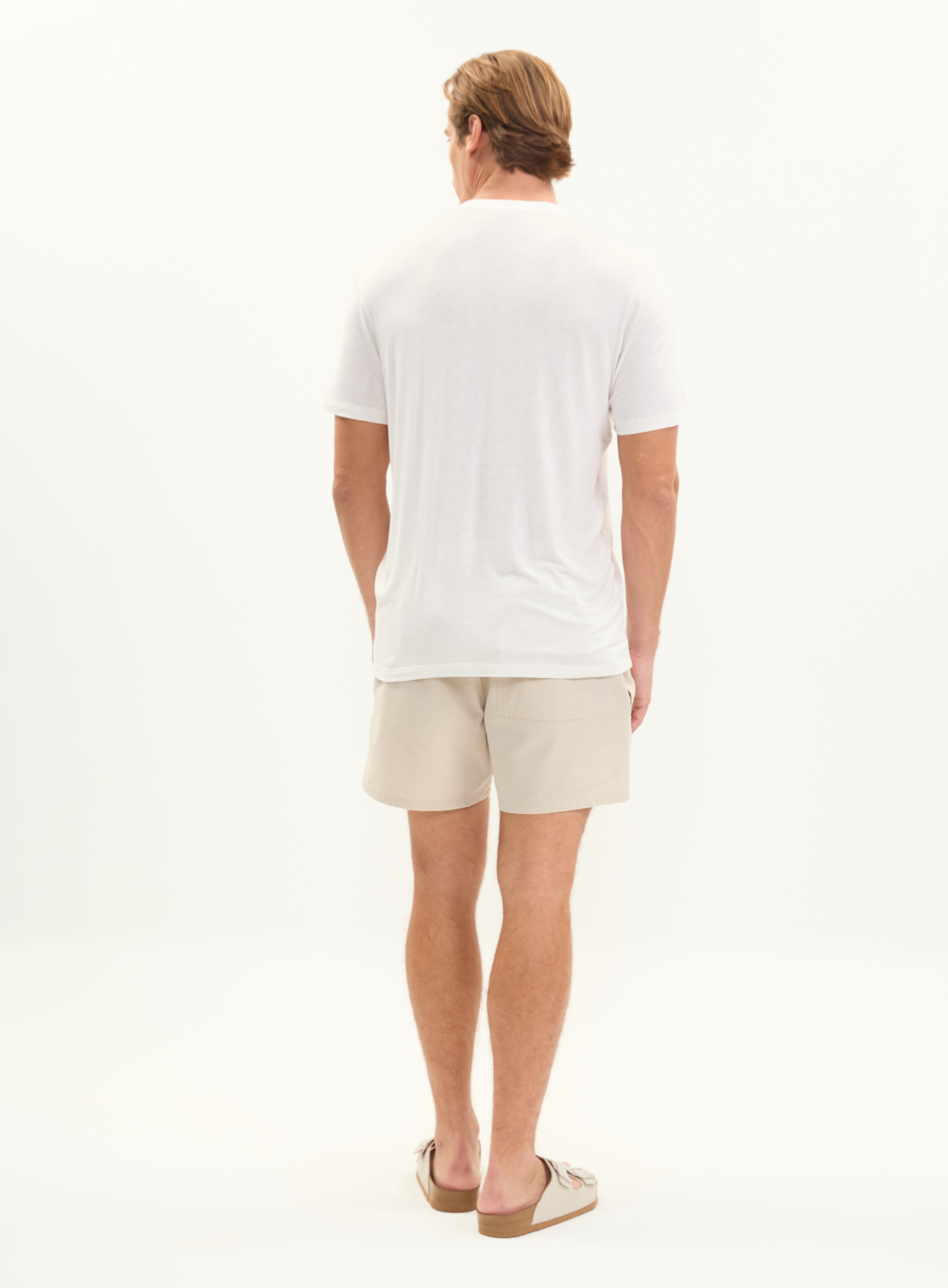 CAMISETA LINHO G BEGE/OFF