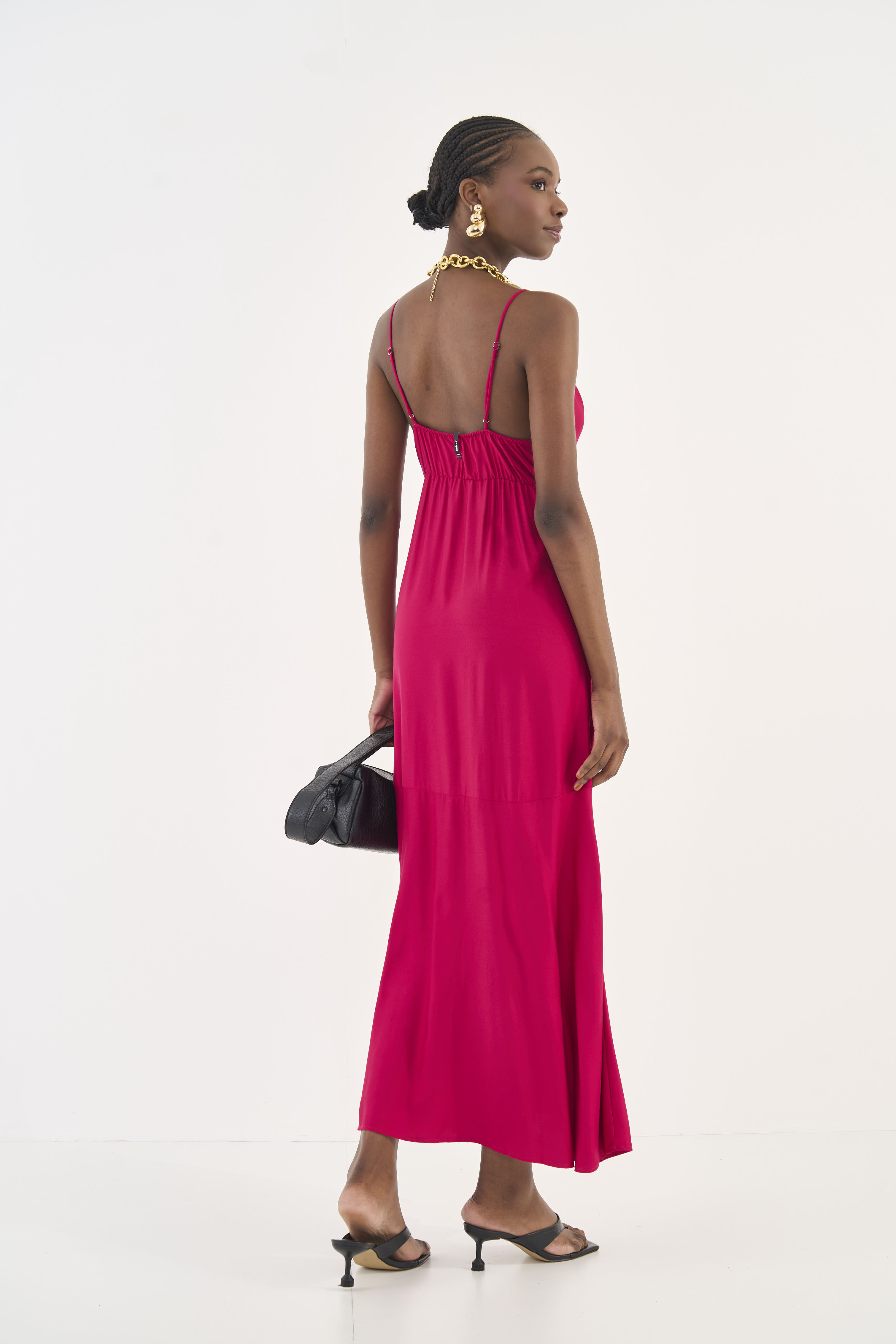 VESTIDO COLCCI G ROSA TIMELESS