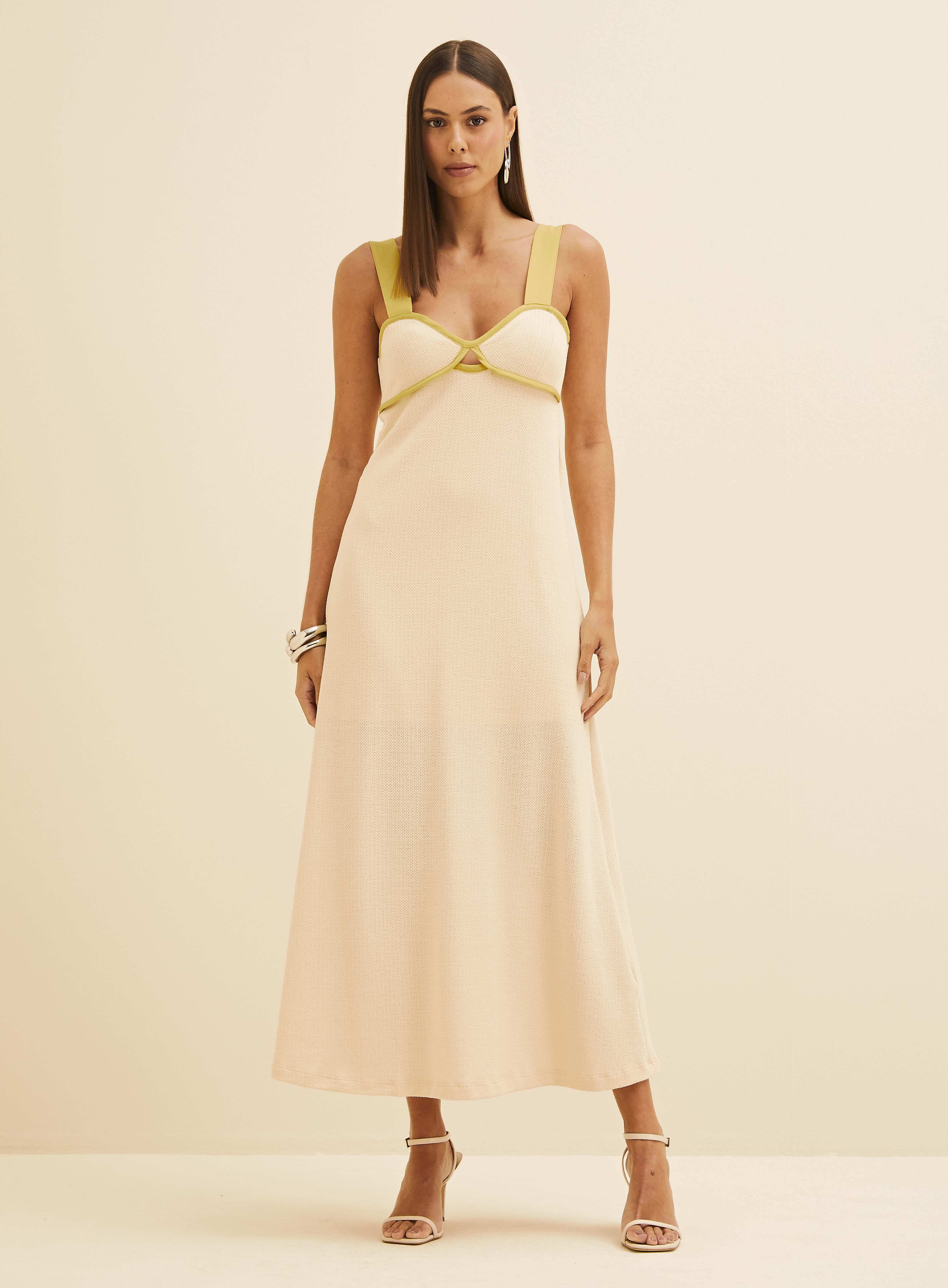 VESTIDO FORUM G BEGE AFFOGATO