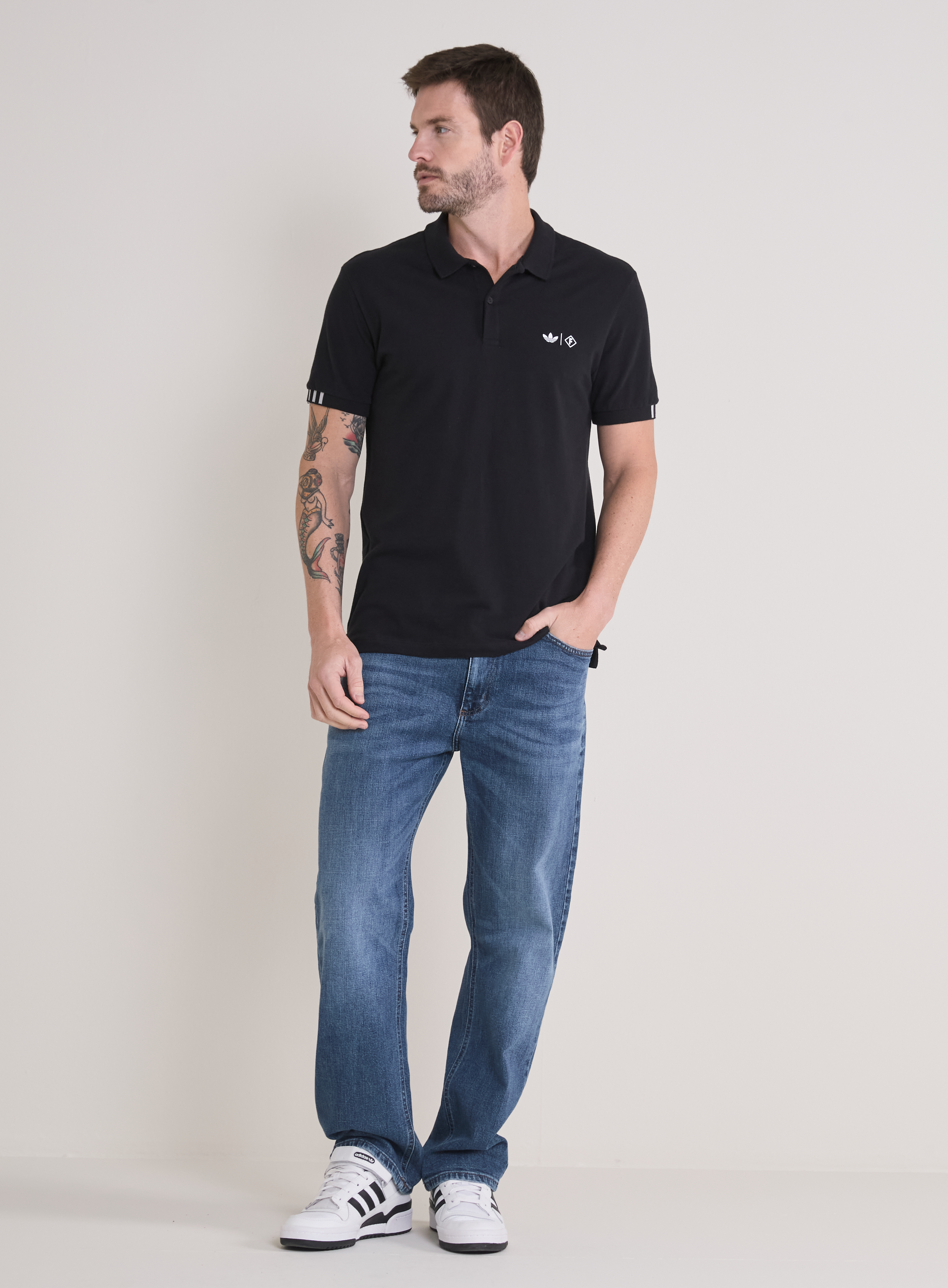 POLO ADIDAS FORUM GG PRETO