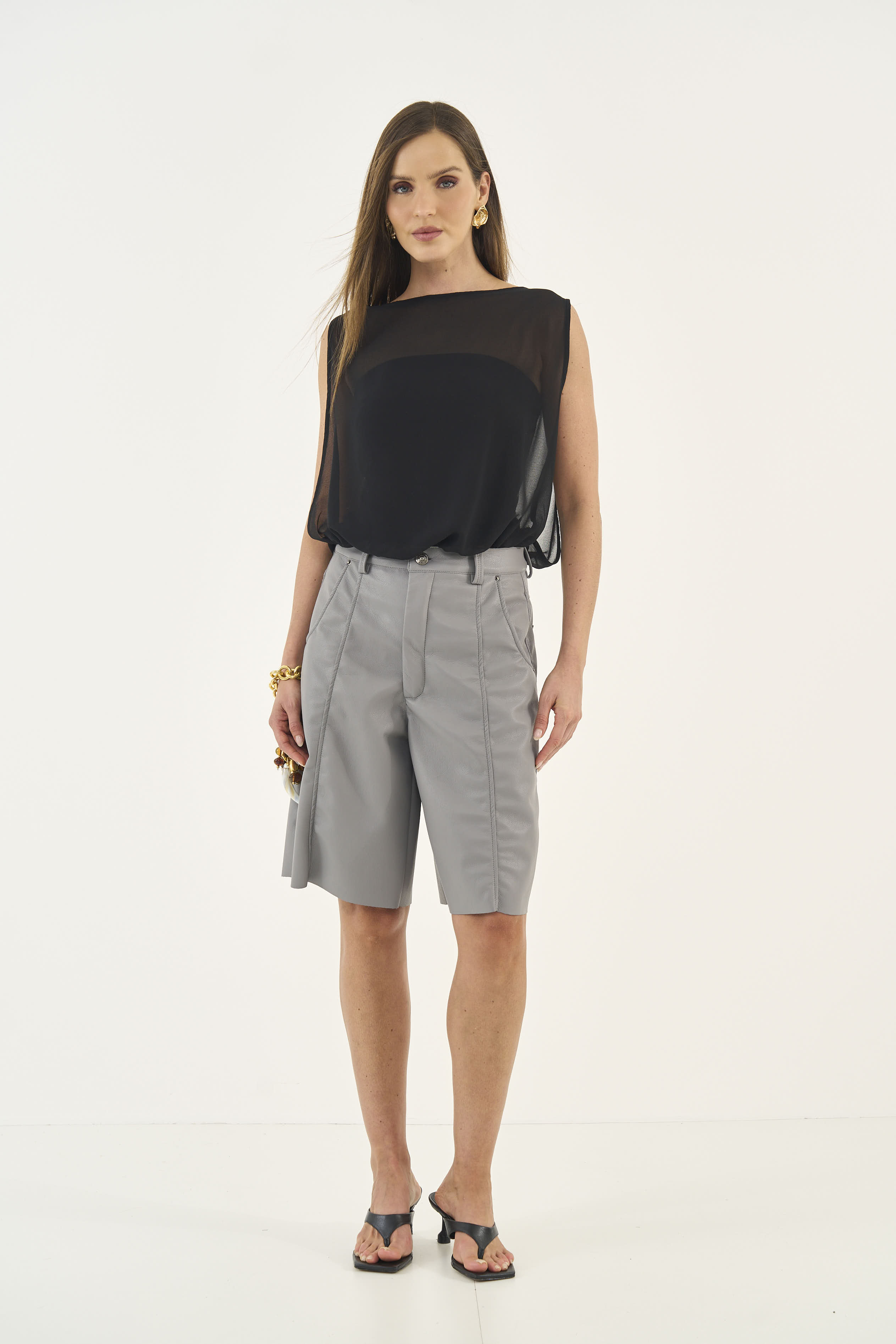 BLUSA DETALHE RENDA M PRETO