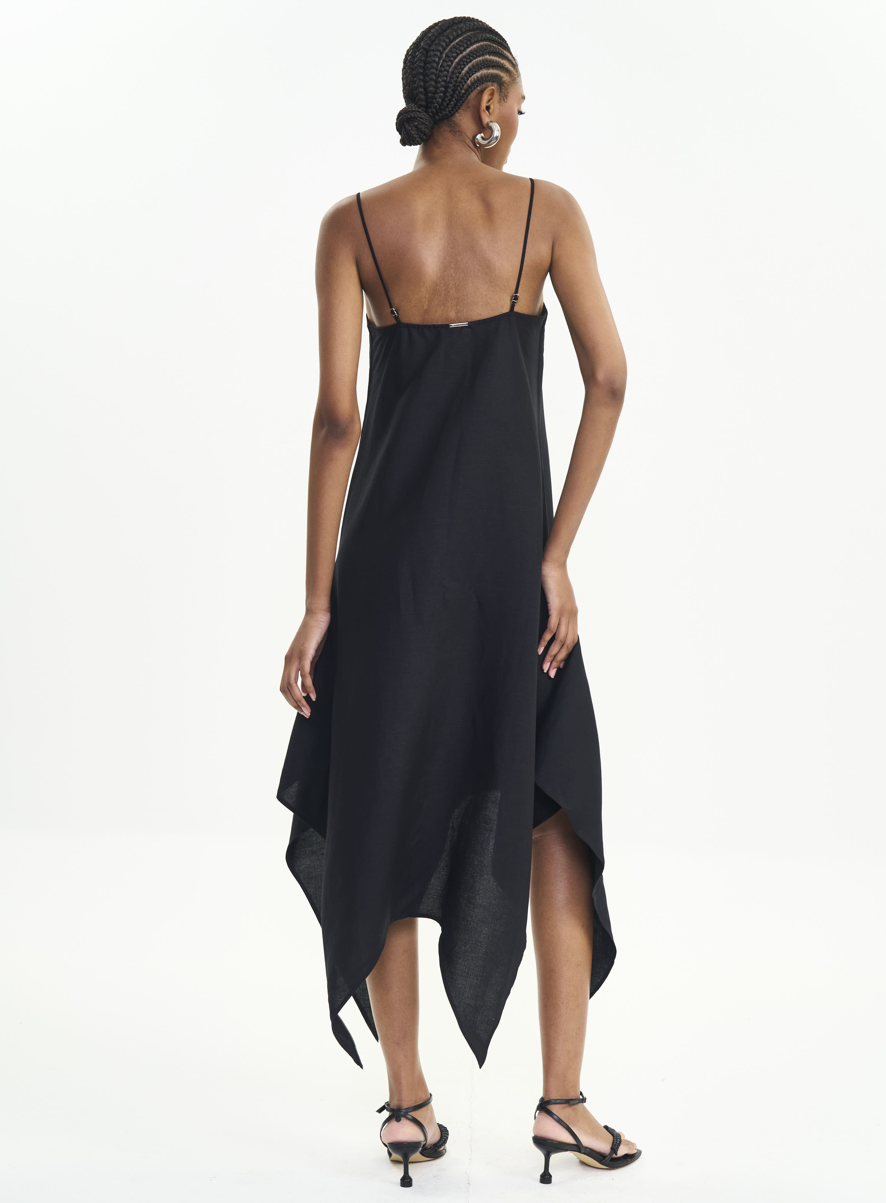 VESTIDO LINHO P PRETO