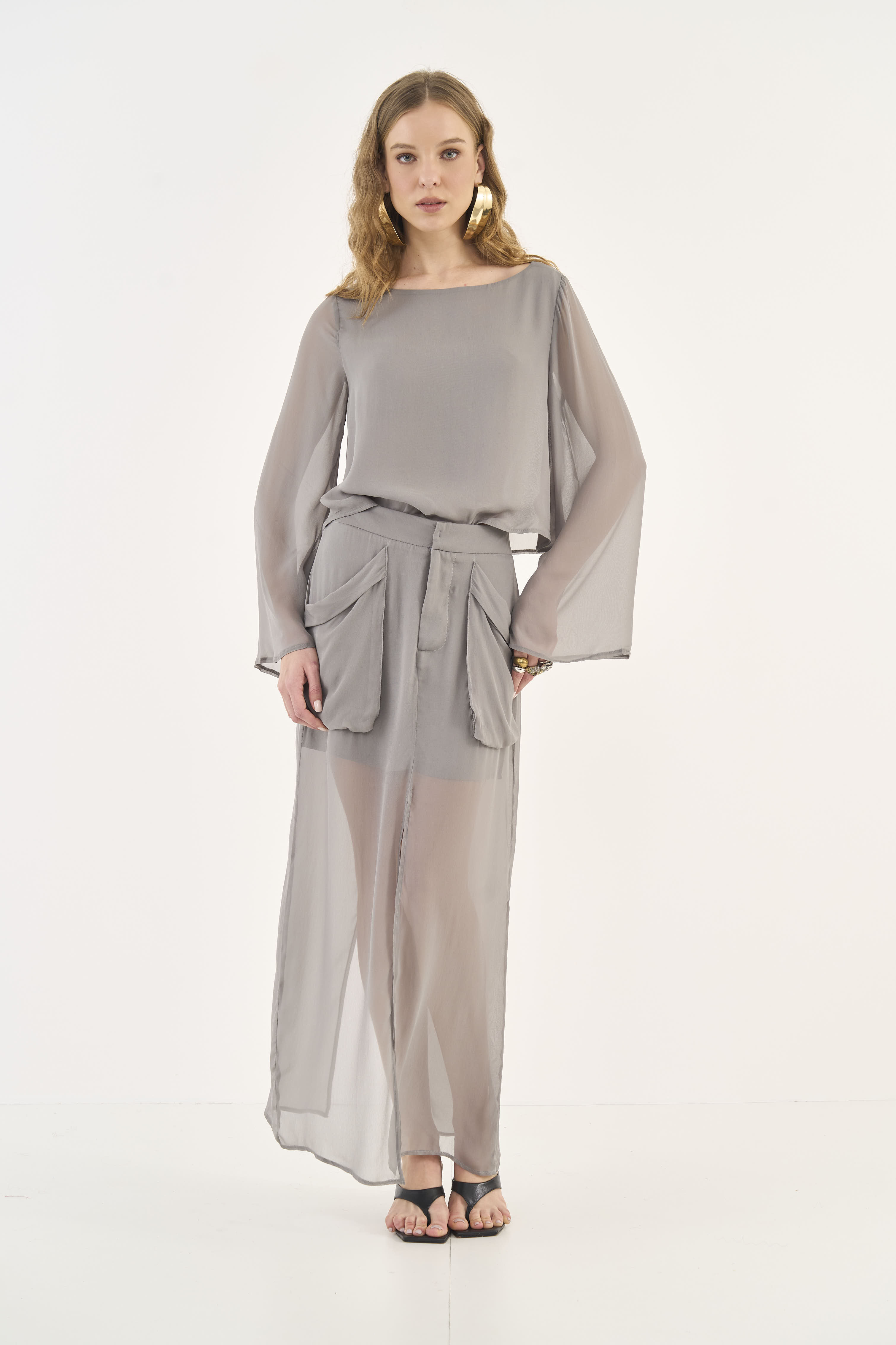 BLUSA COLCCI G CINZA ALITA