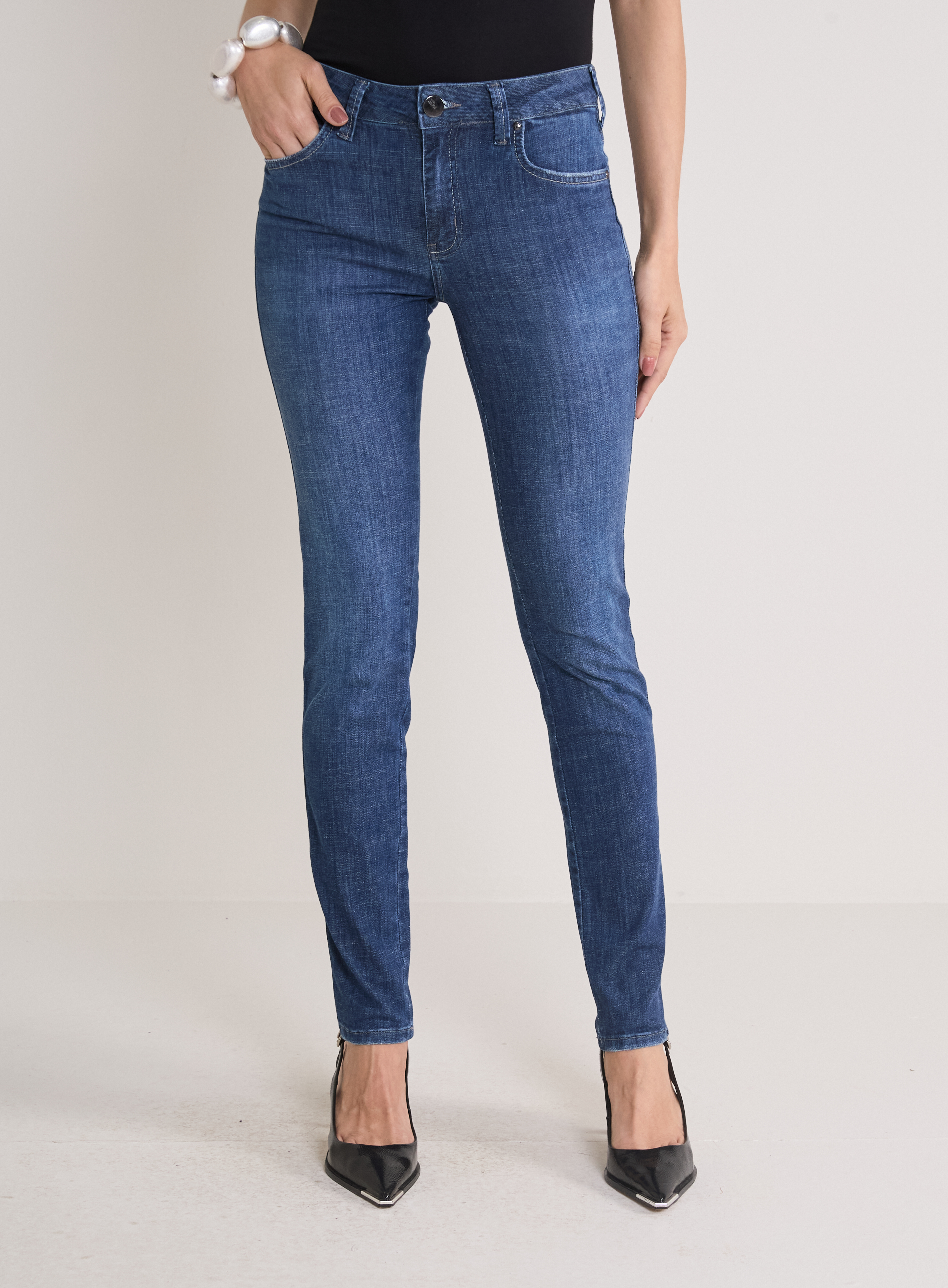 CALÇA JEANS MARISA SKINNY 44 INDIGO
