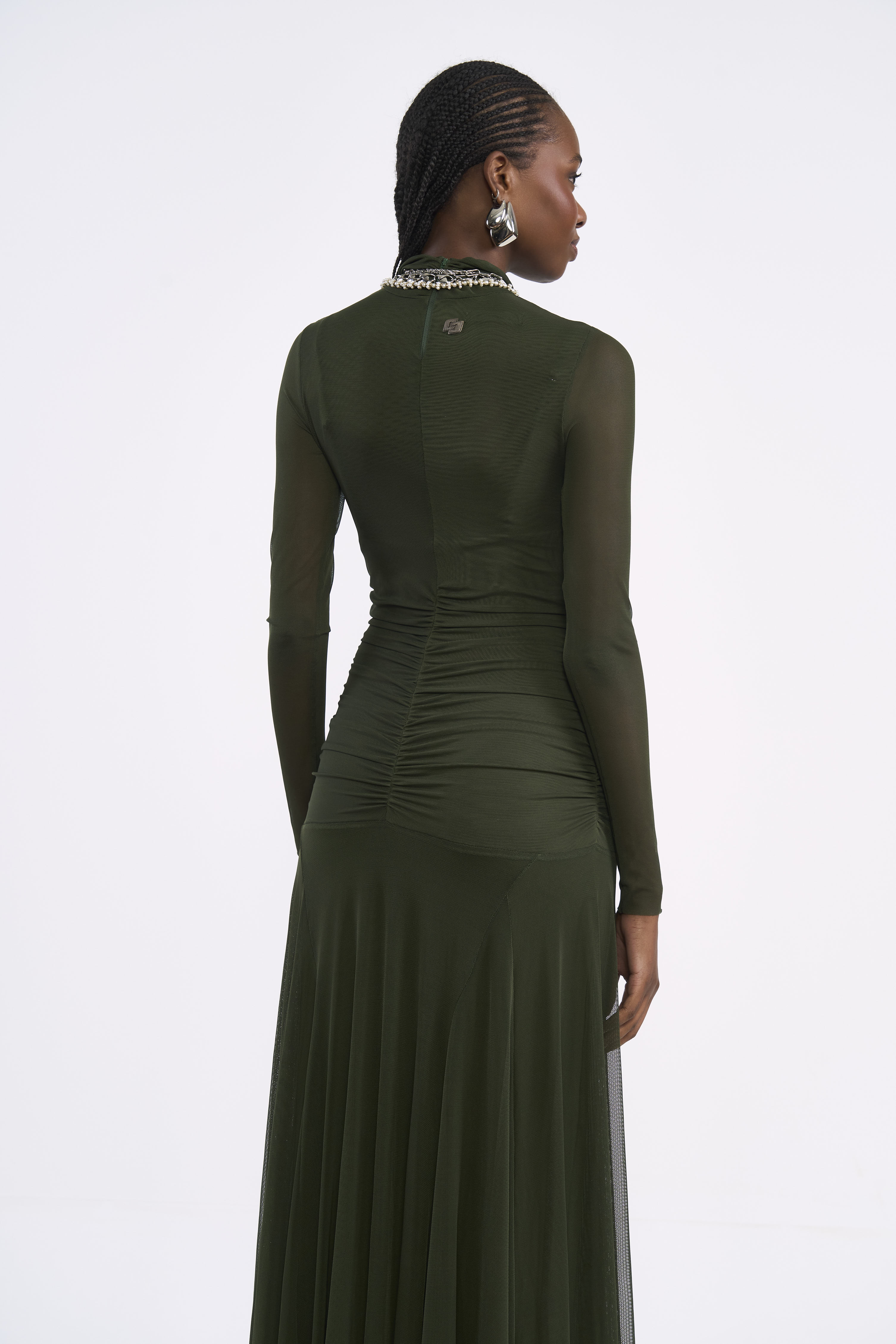 VESTIDO TULE G VERDE ÉDEN