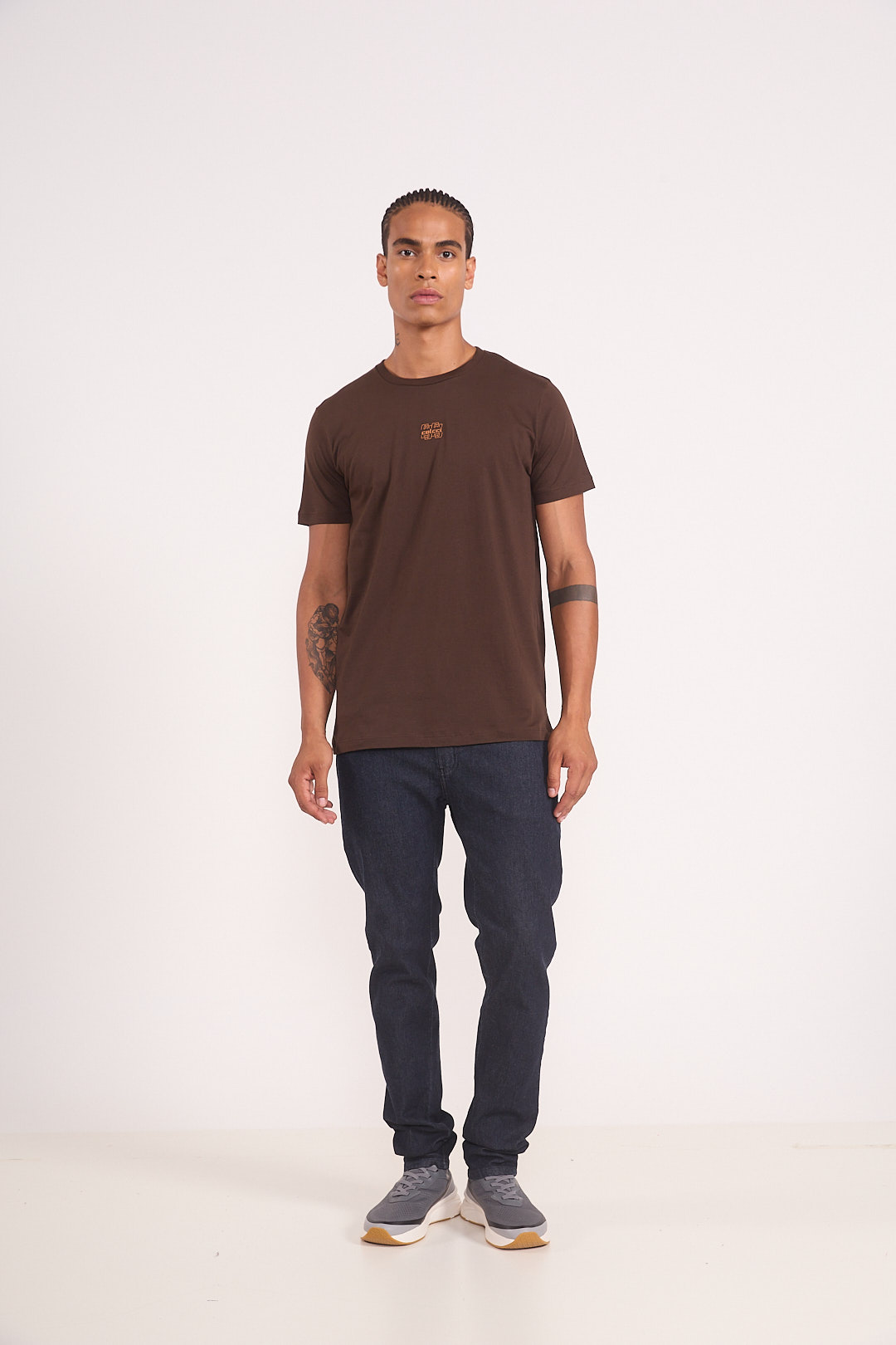 CAMISETA COLCCI P MARROM COCONUT