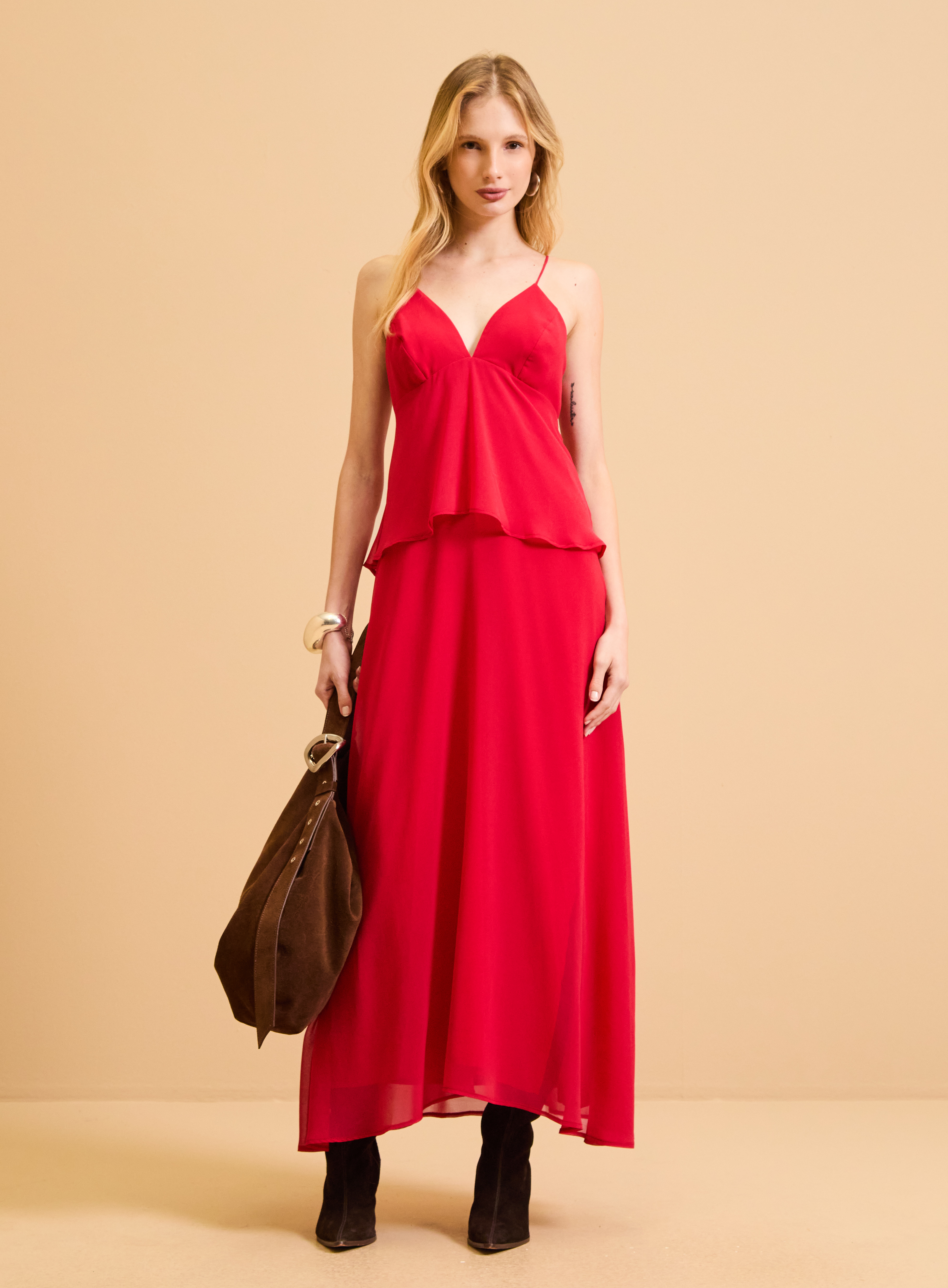 VESTIDO FORUM M VERMELHO SPARKL
