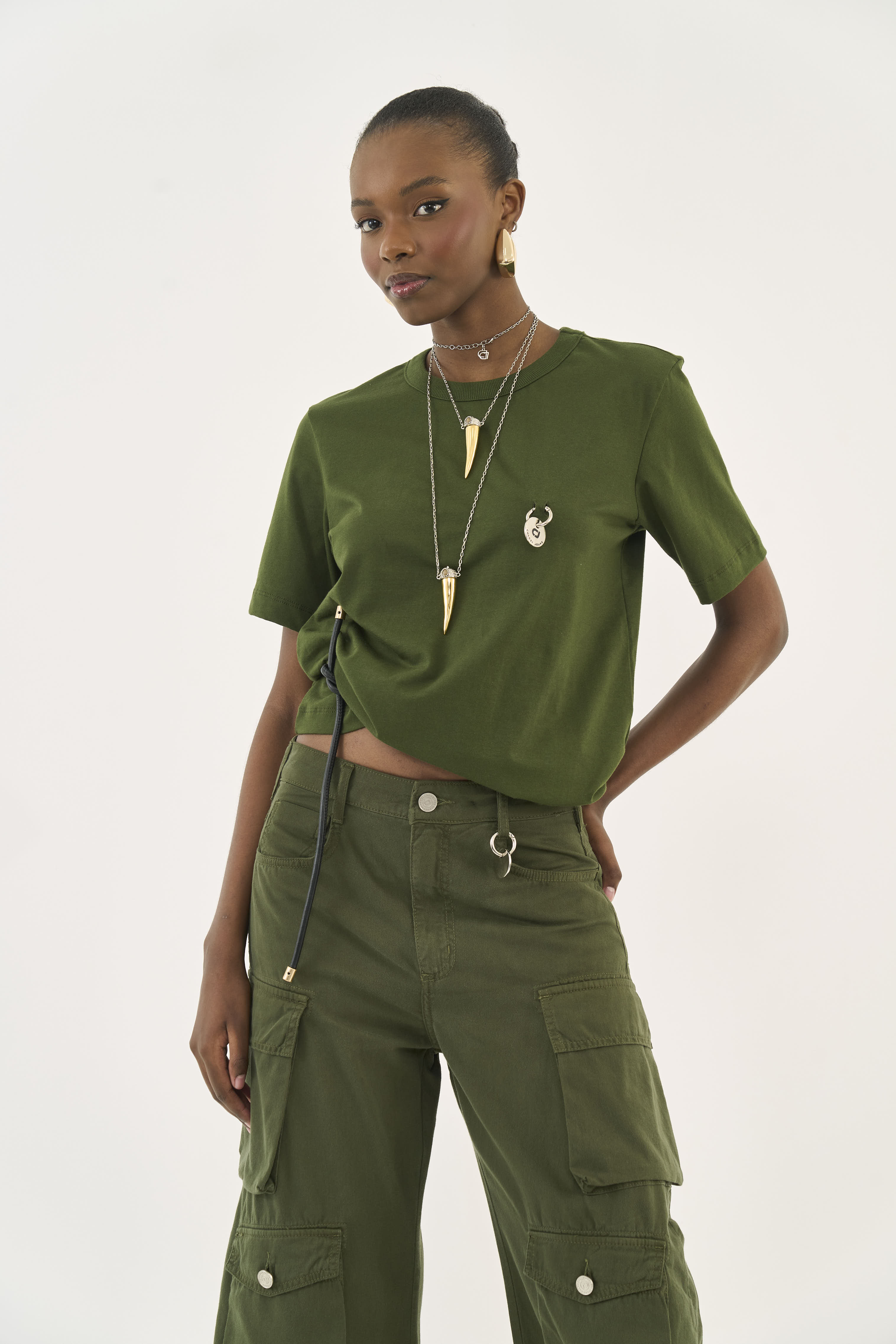 CAMISETA COLCCI JEANS PP VERDE ÉDEN