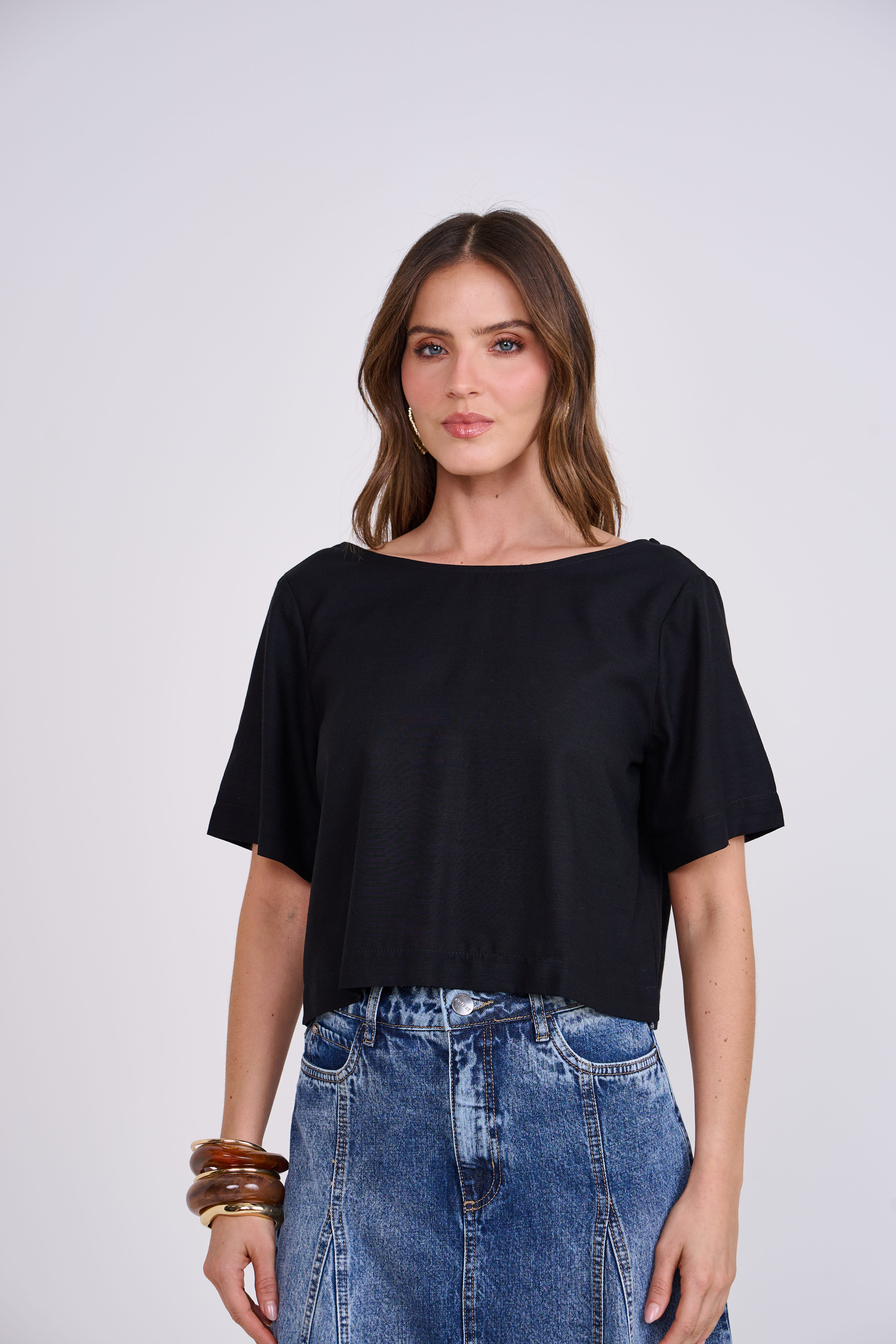 BLUSA COLCCI G PRETO