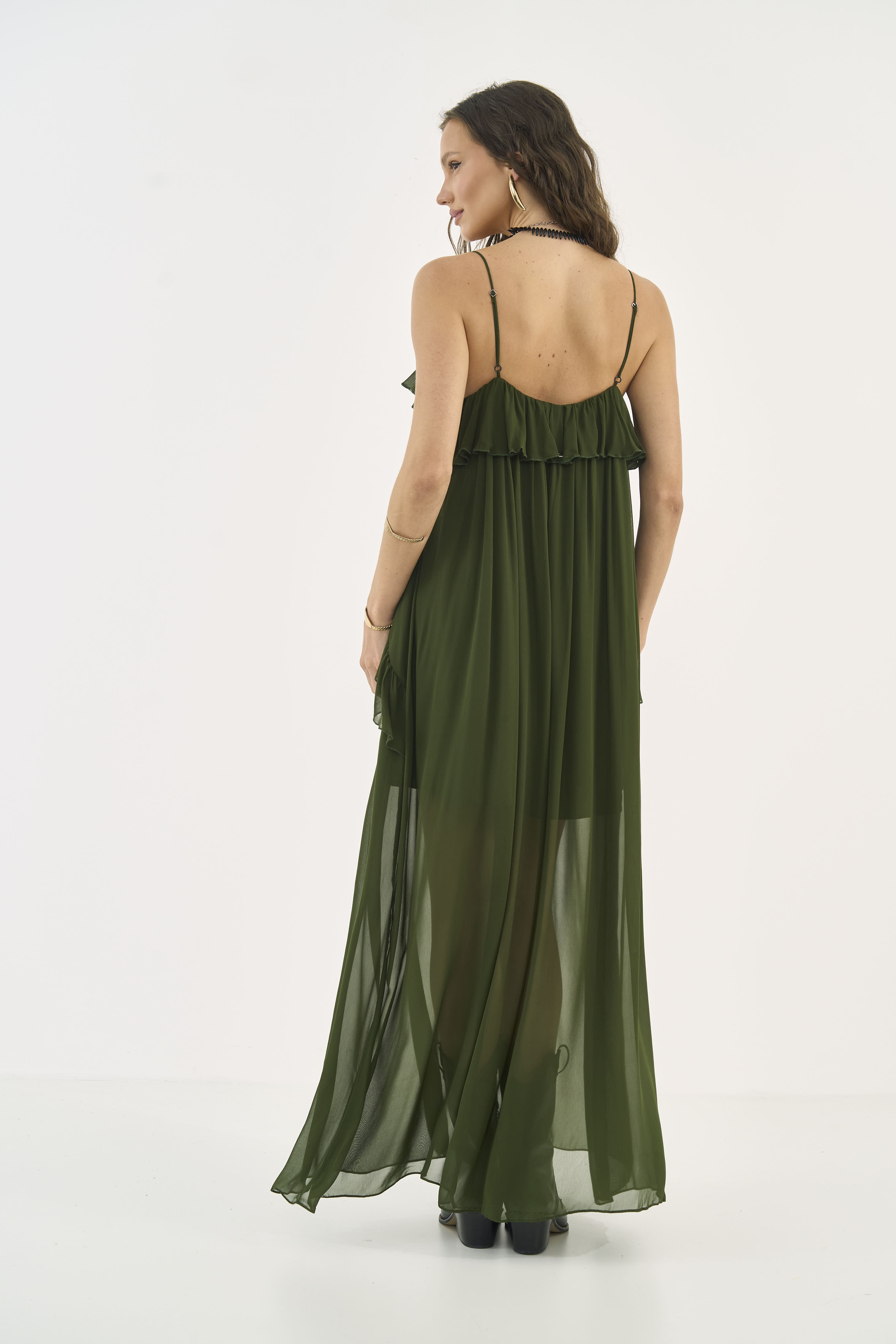VESTIDO COLCCI JEANS M VERDE ÉDEN