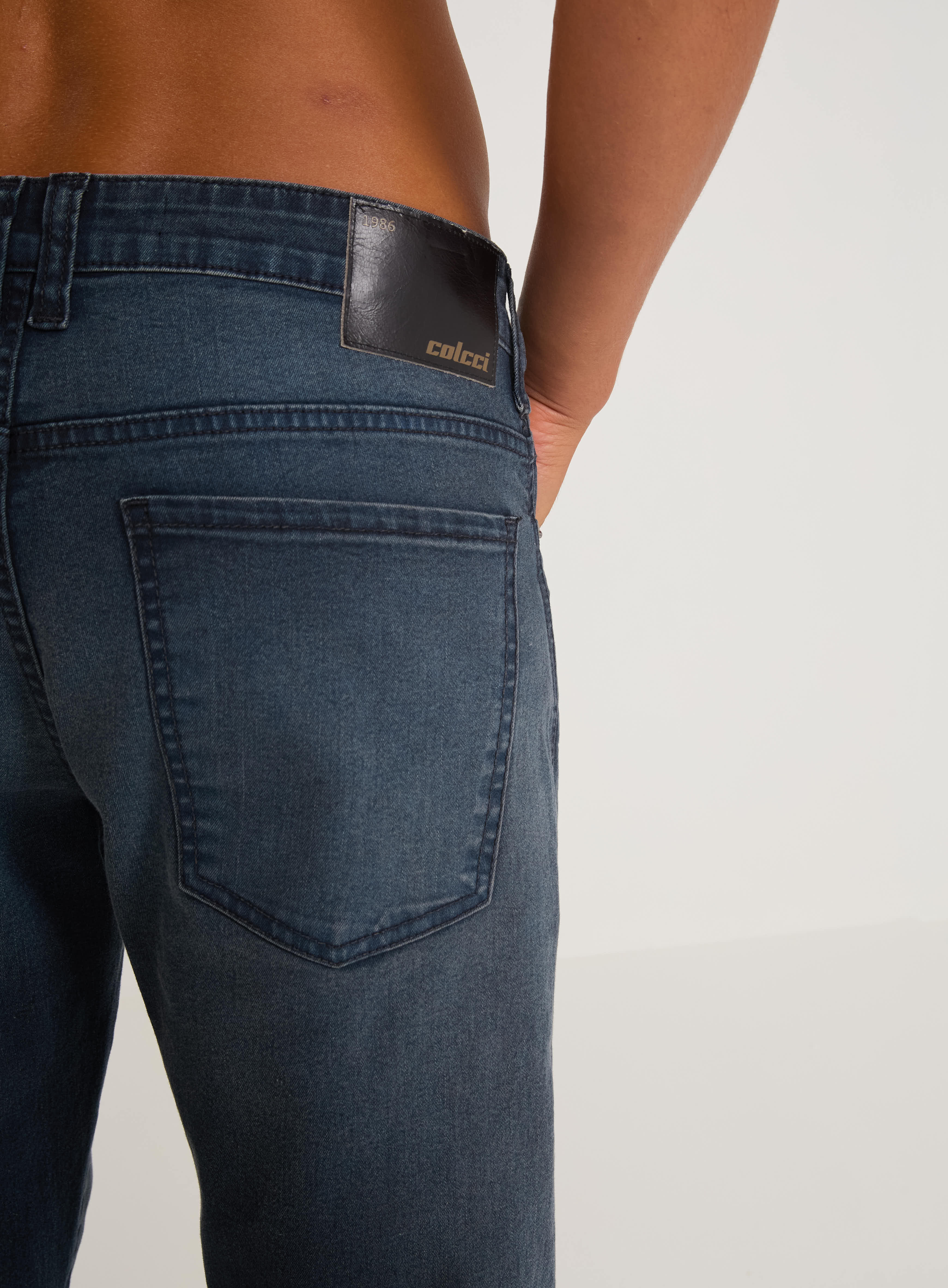 CALÇA JEANS RETA 40 IND.PRETO