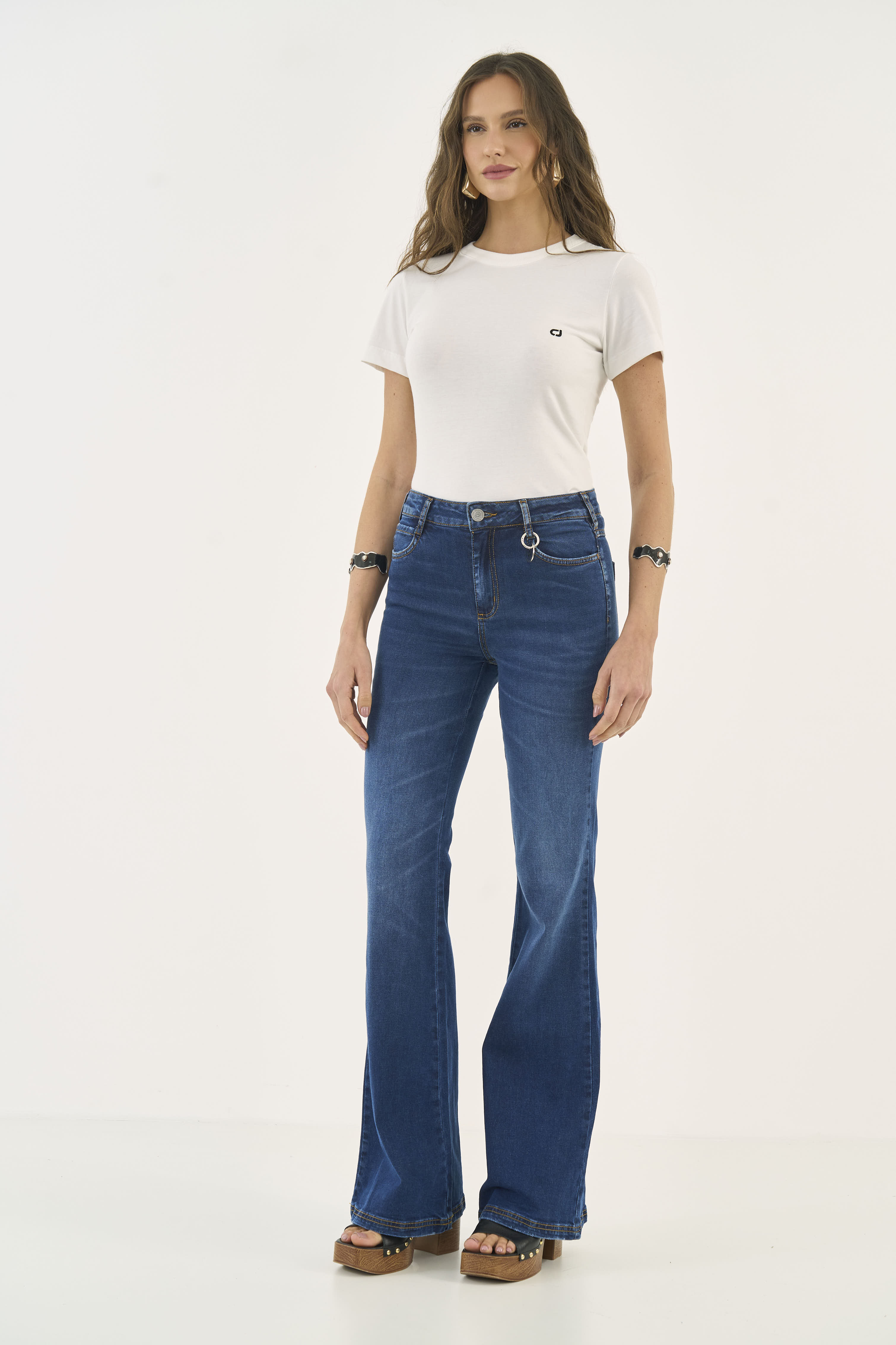 CALÇA JEANS NOVA YORK FLARE 34 INDIGO